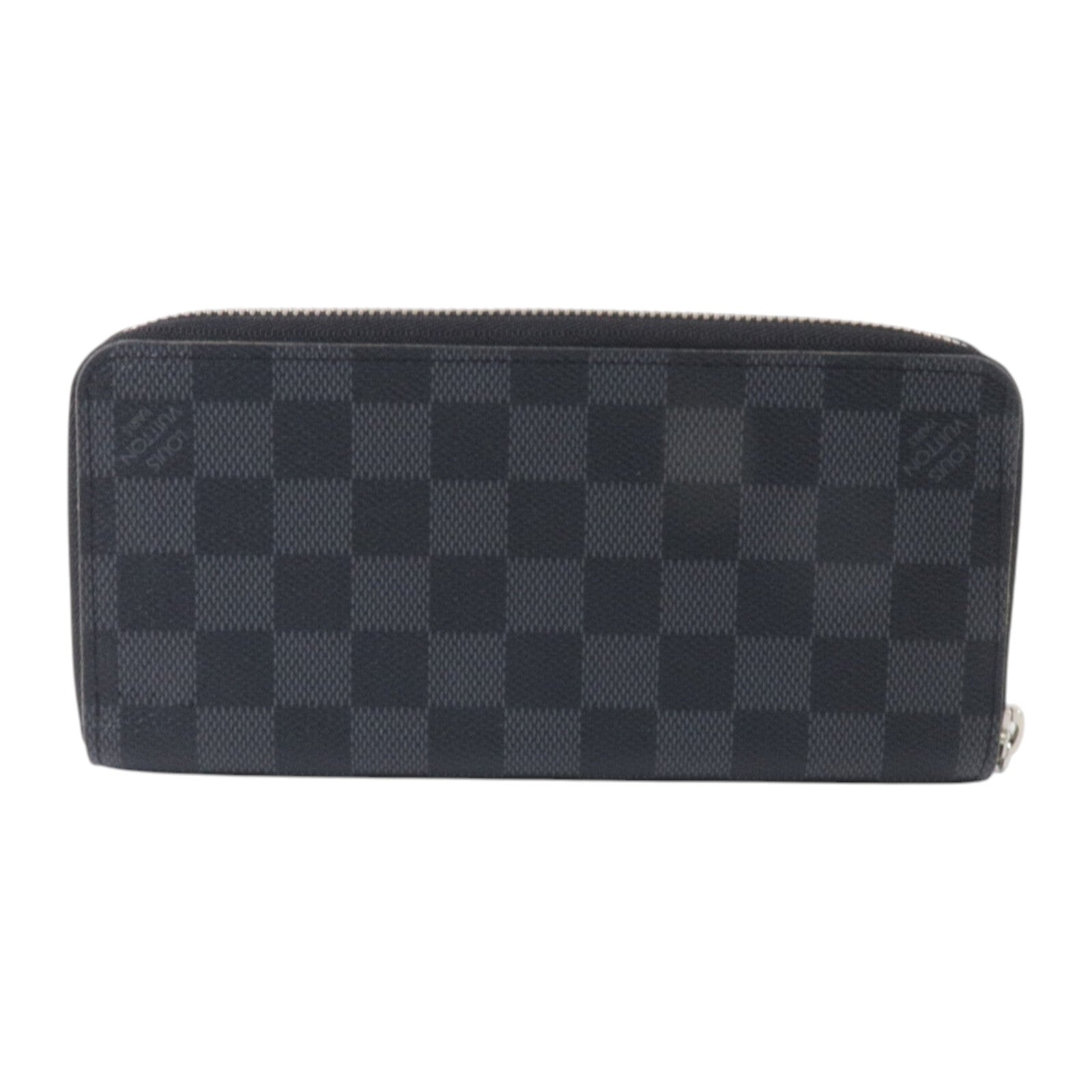 LOUIS VUITTON Damier Graphite Zippy Wallet Horizontal銀扣長錢包