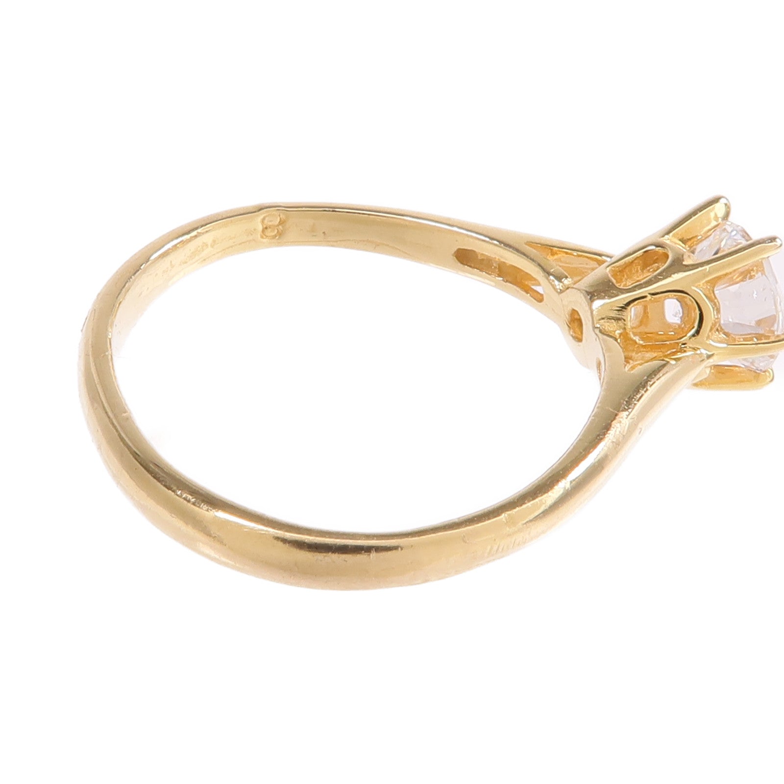 JEWELRY 14K黃金Diamond Ring鑽石戒指US#4.75