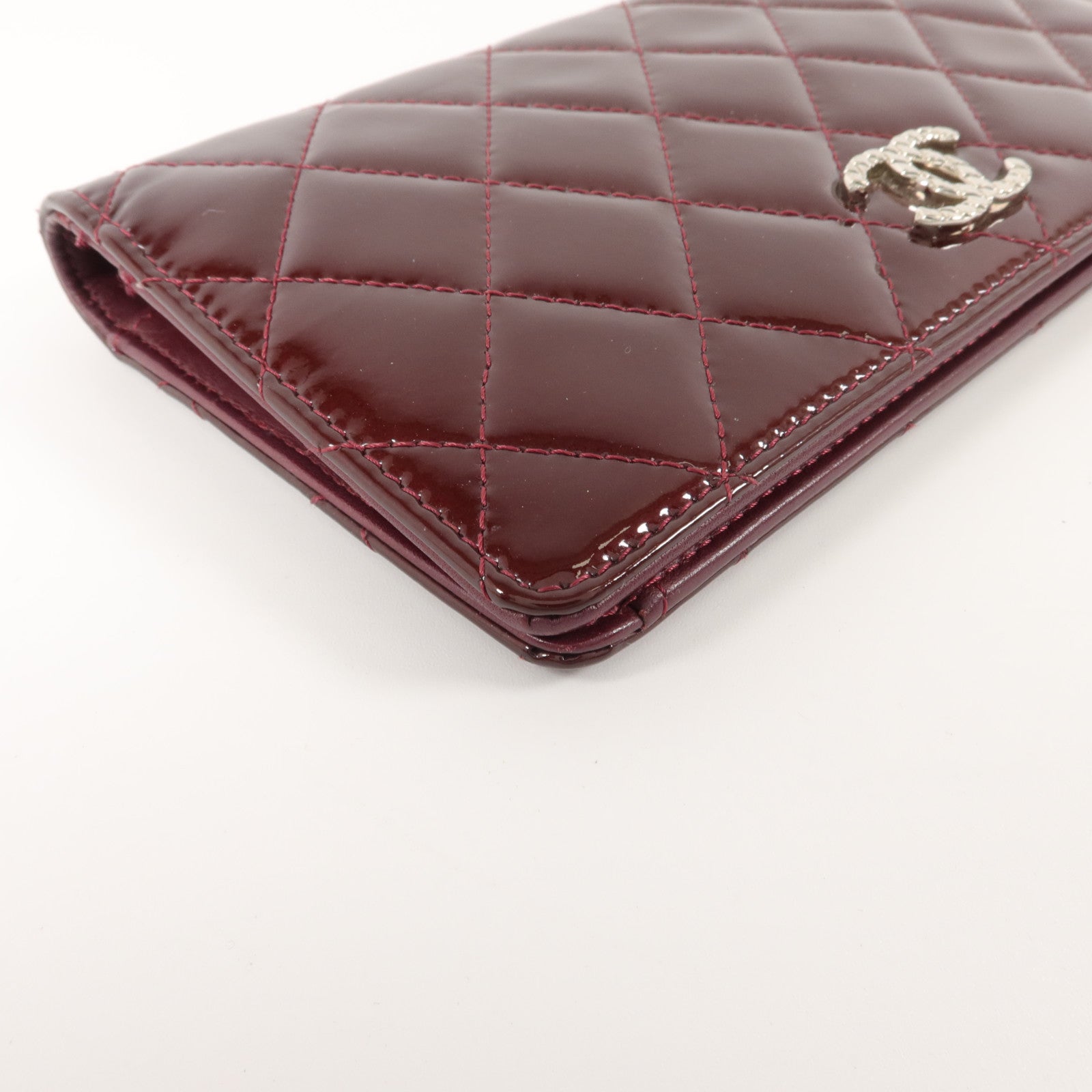 CHANEL 漆皮皮革Long Wallet長錢包