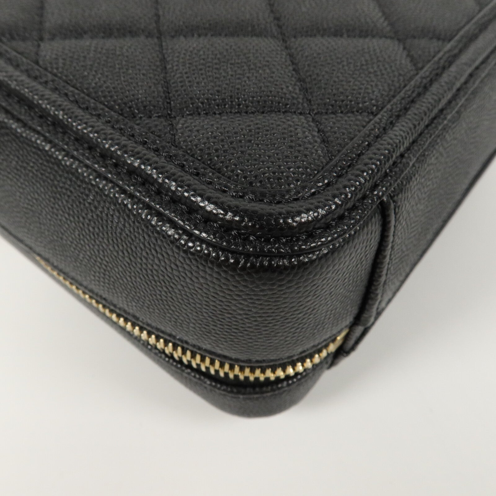 CHANEL 牛皮皮革Vanity Case鏈帶手挽肩背兩用袋