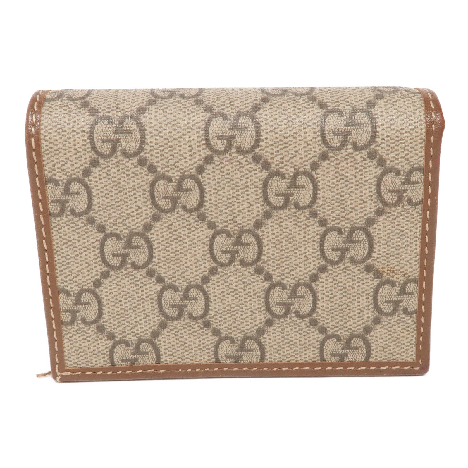 GUCCI 塗層帆布Horsebit Wallet金扣錢包