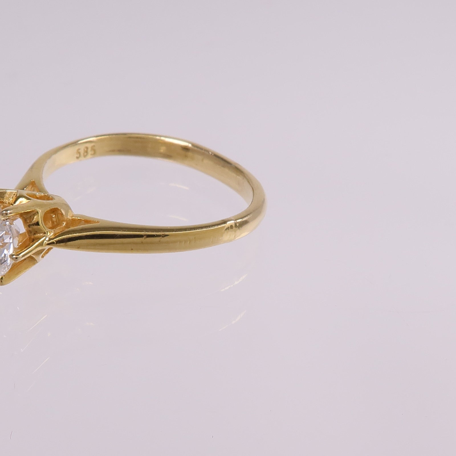 JEWELRY 14K黃金Diamond Ring鑽石戒指US#4.75
