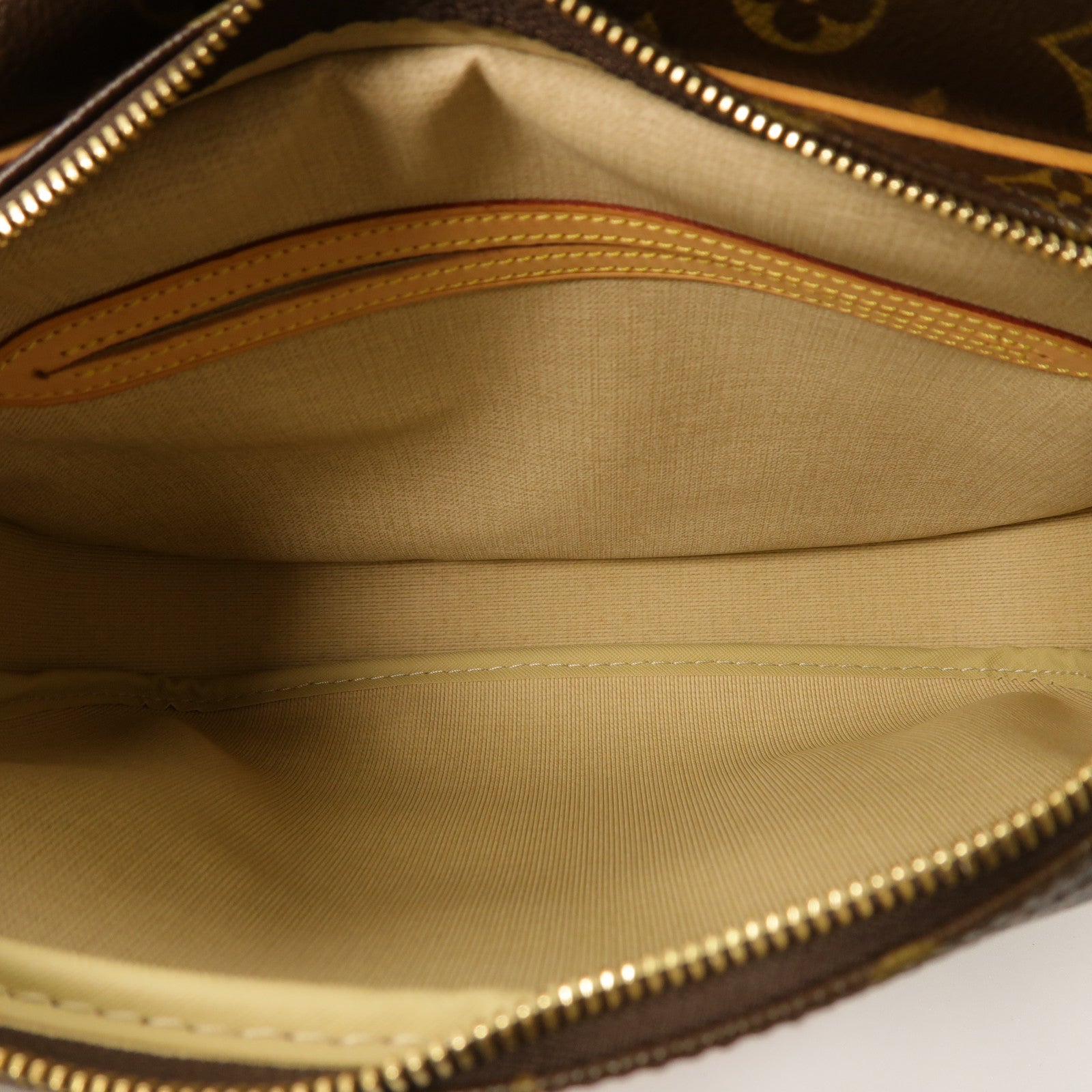 LOUIS VUITTON Monogram Reporter PM金扣肩背袋棕色
