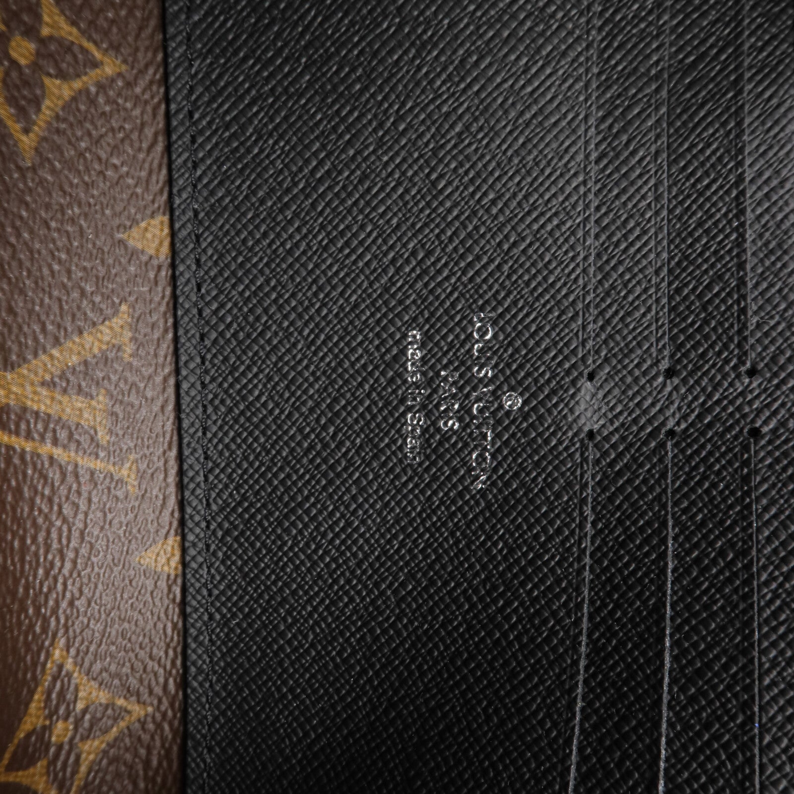 LOUIS VUITTON Monogram Macassar Zippy Dragonne銀扣長錢包