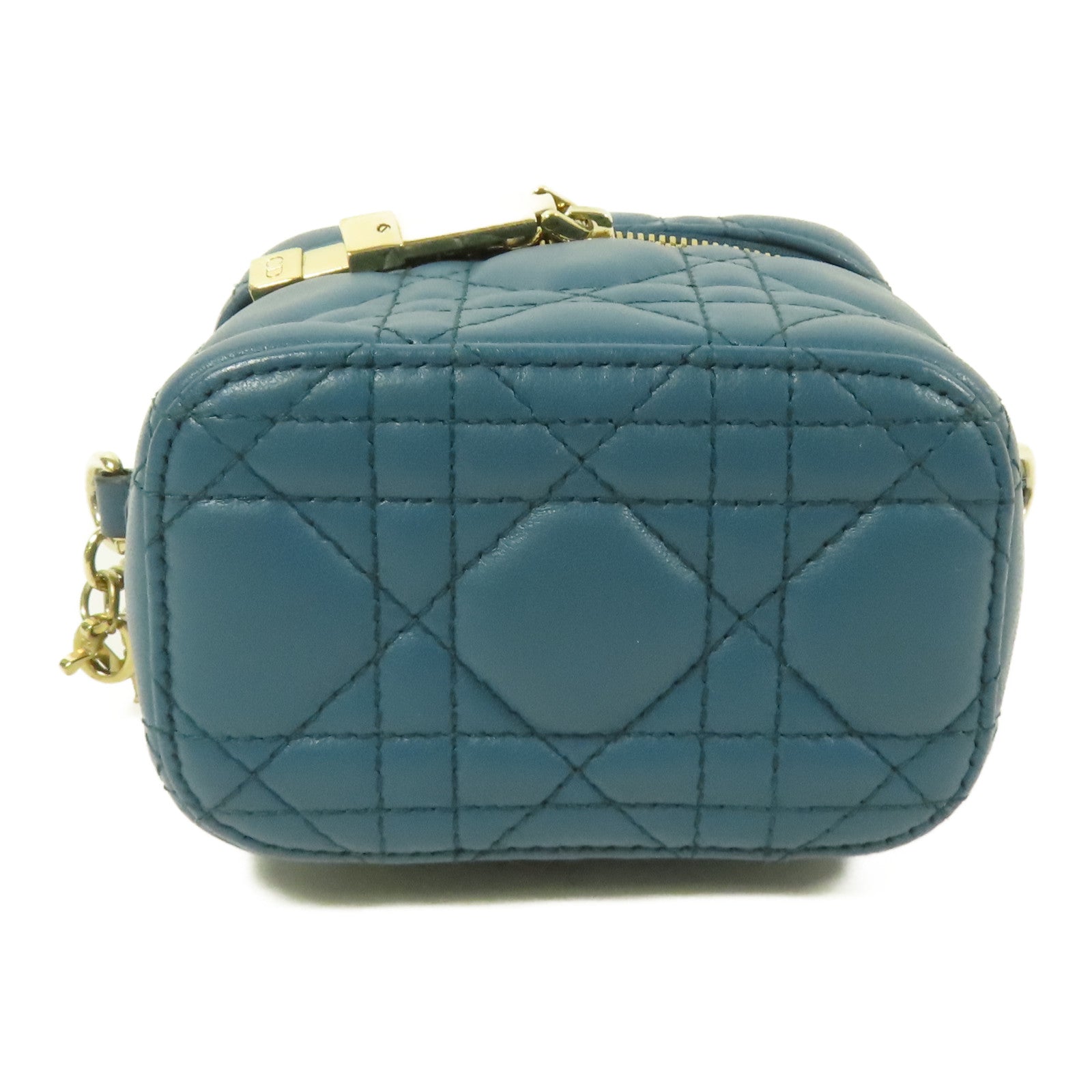 Dior 羊皮皮革Micro Vanity Case金扣手挽肩背兩用袋