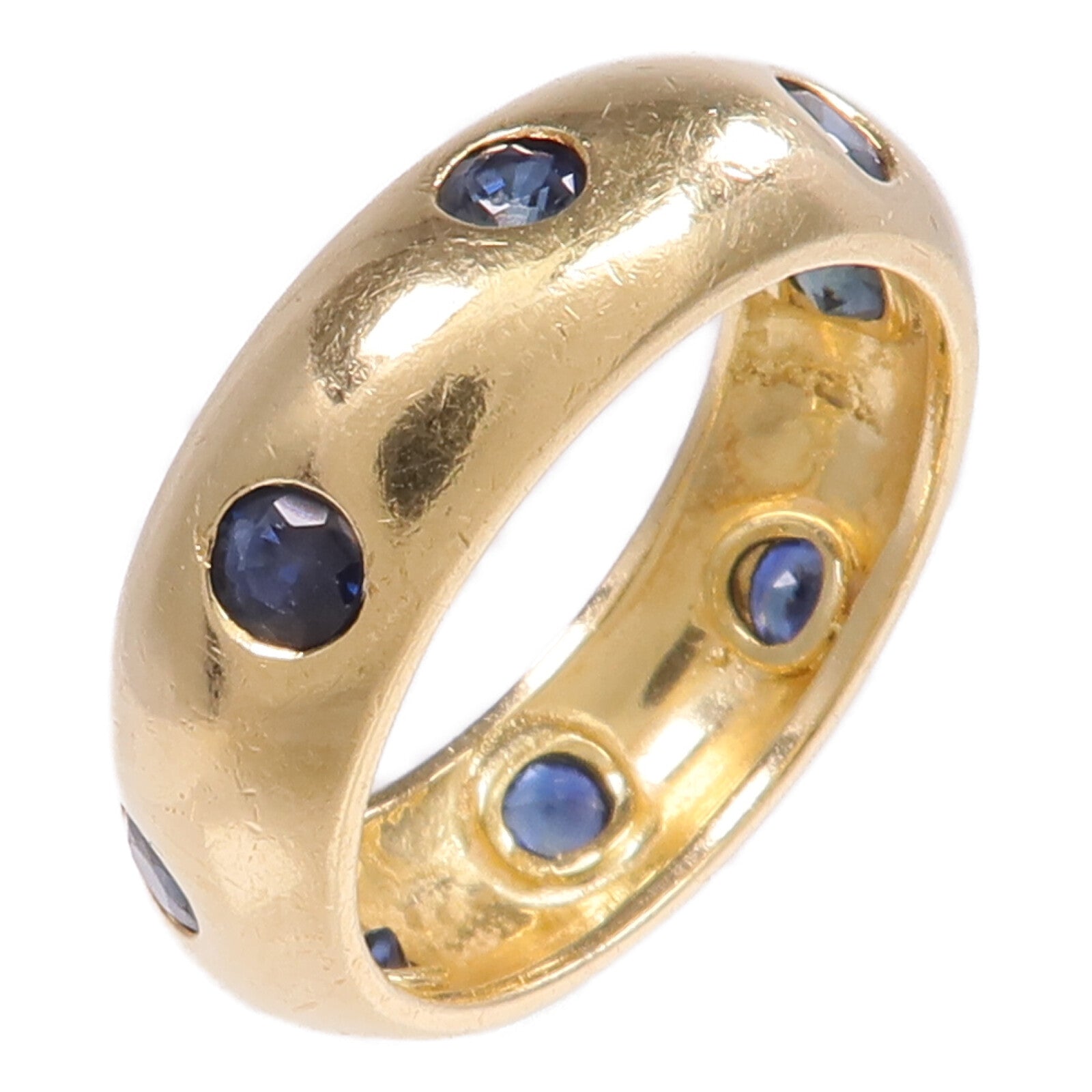 JEWELRY 18K黃金Sapphire Ring藍寶石戒指US#6.25