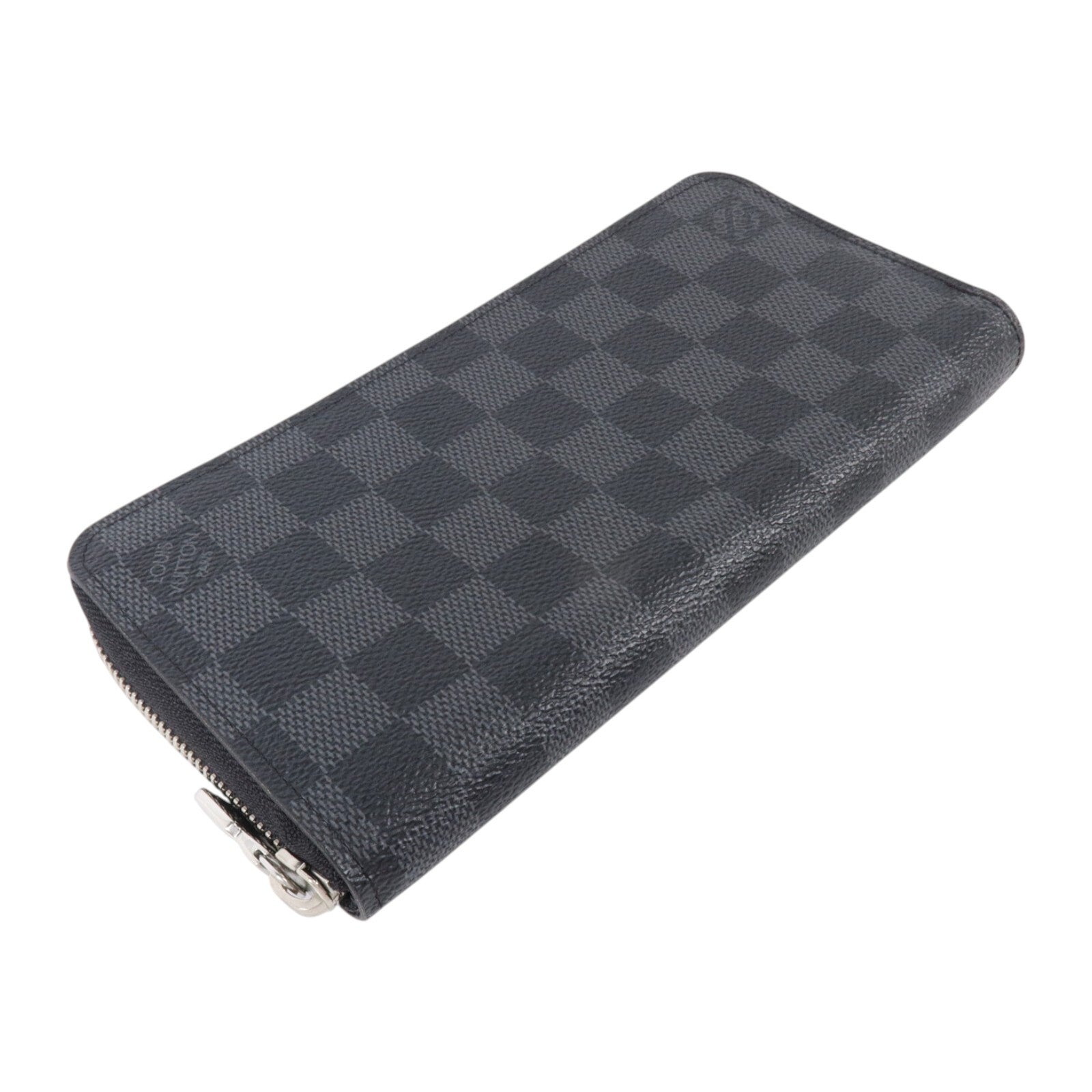 LOUIS VUITTON Damier Graphite Zippy Wallet Horizontal銀扣長錢包