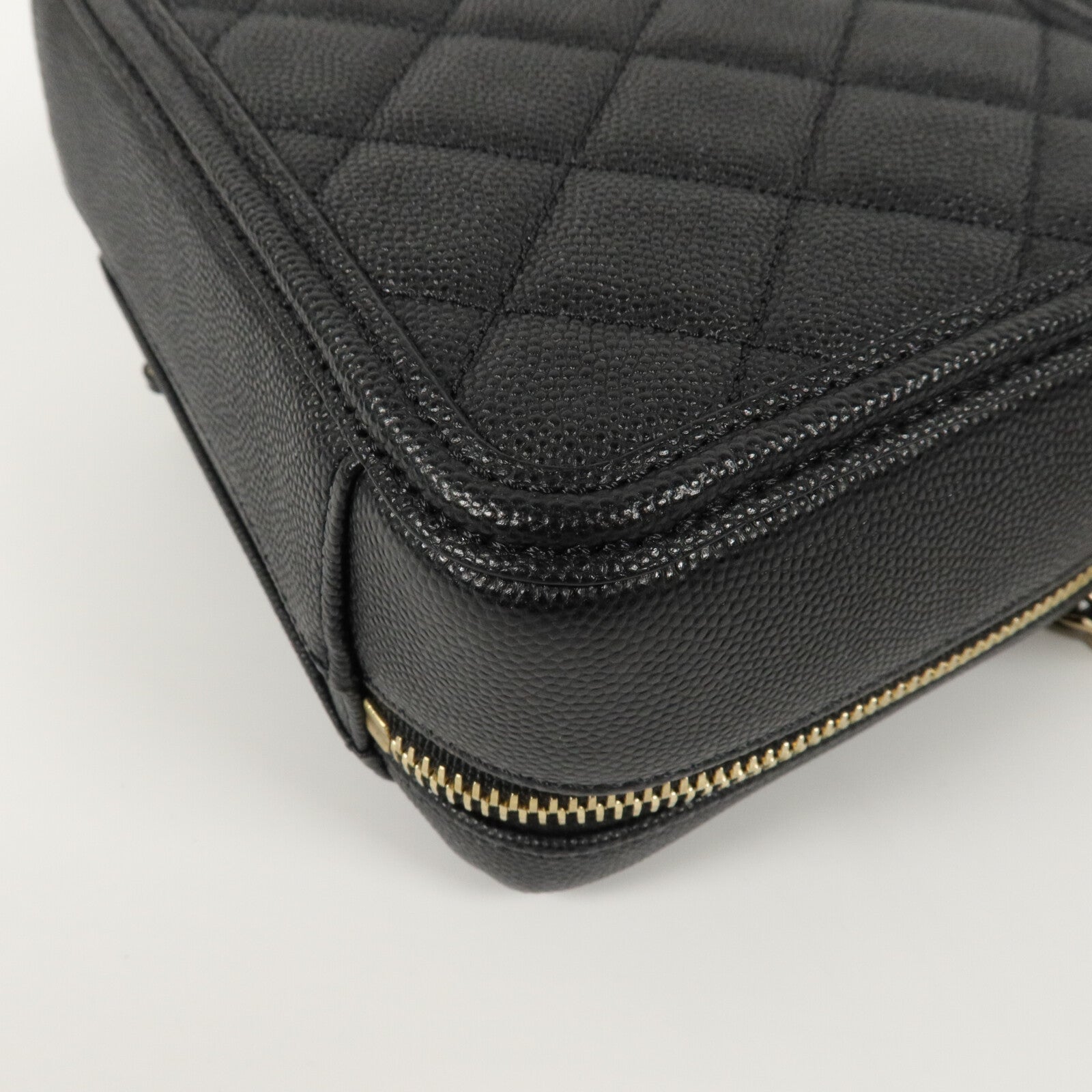 CHANEL 牛皮皮革Vanity Case鏈帶手挽肩背兩用袋