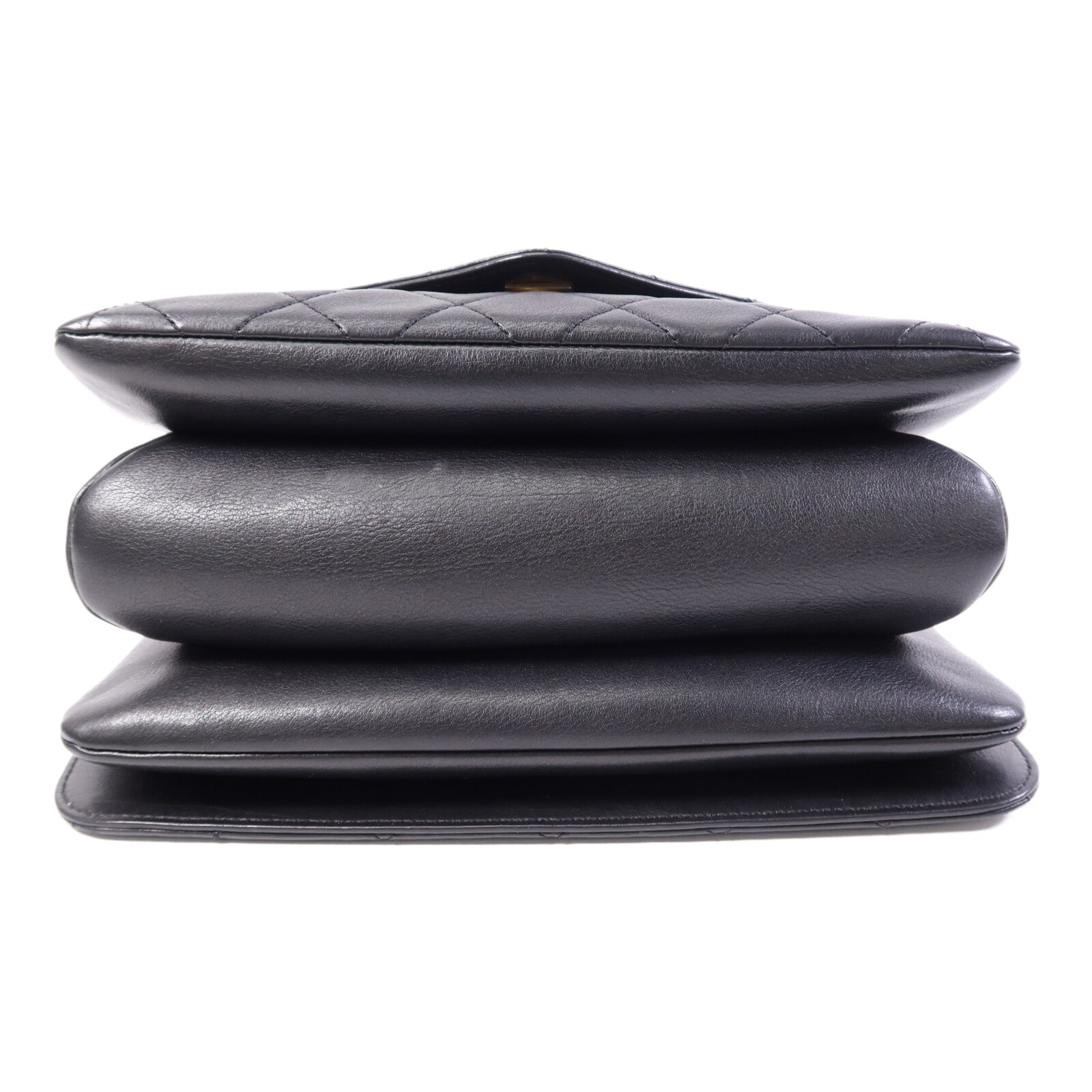 CHANEL 牛皮皮革Chain Shoulder Bag金扣鏈帶手挽肩背兩用袋