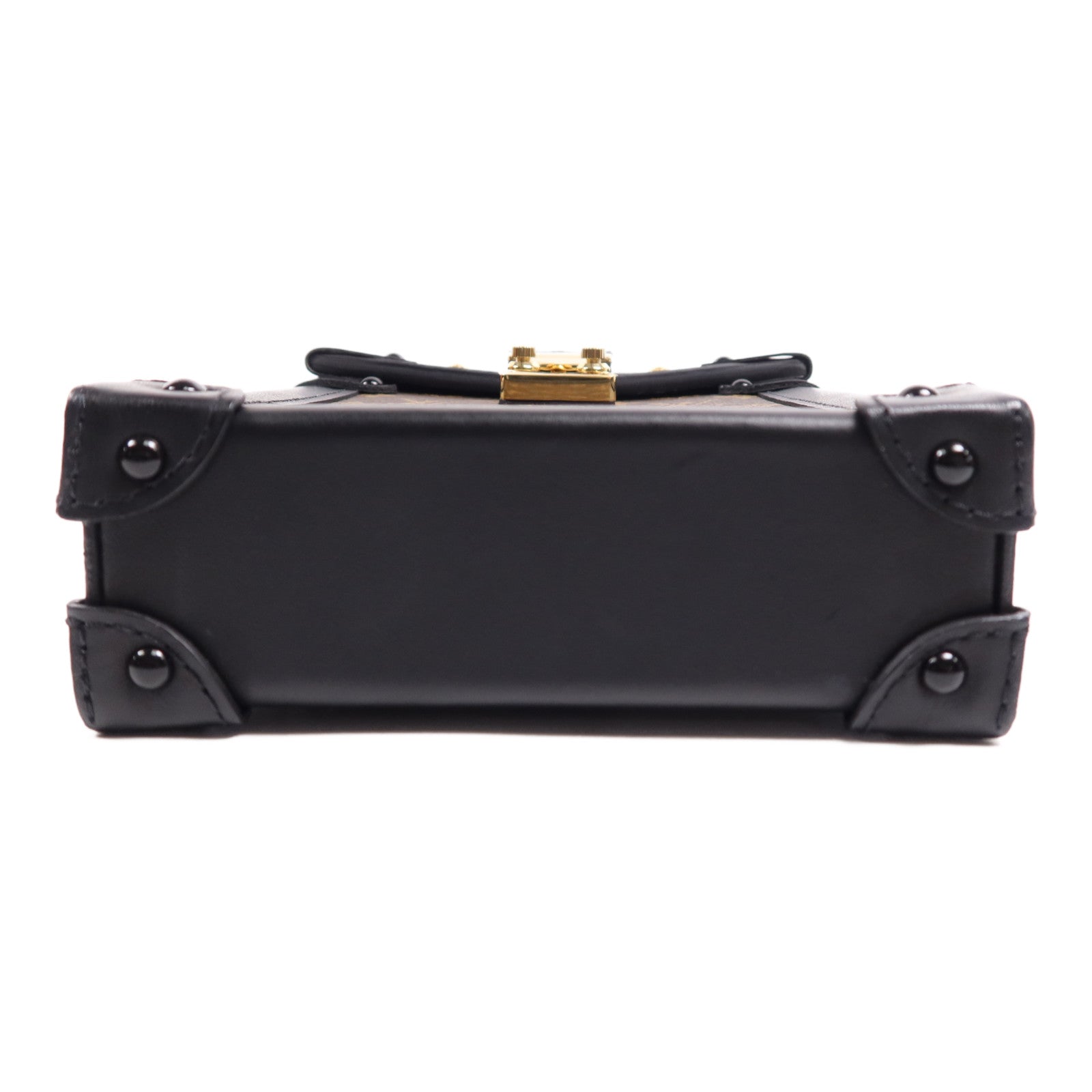 LOUIS VUITTON Monogram Pochette Trunk Vertical金扣鏈帶肩背袋