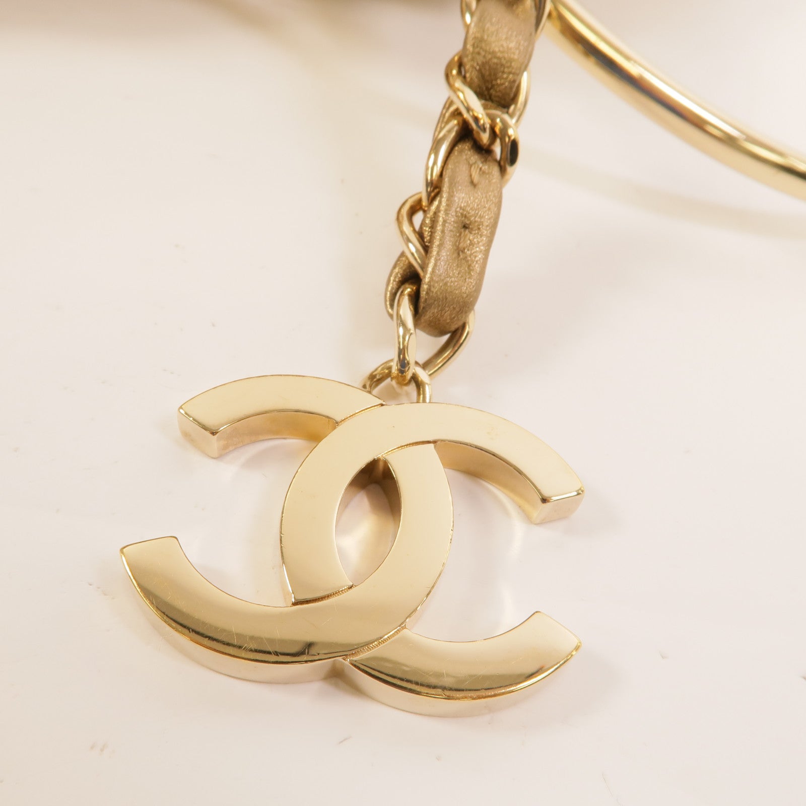 CHANEL 帆布Vintage Camellia Coco Mark手挽袋