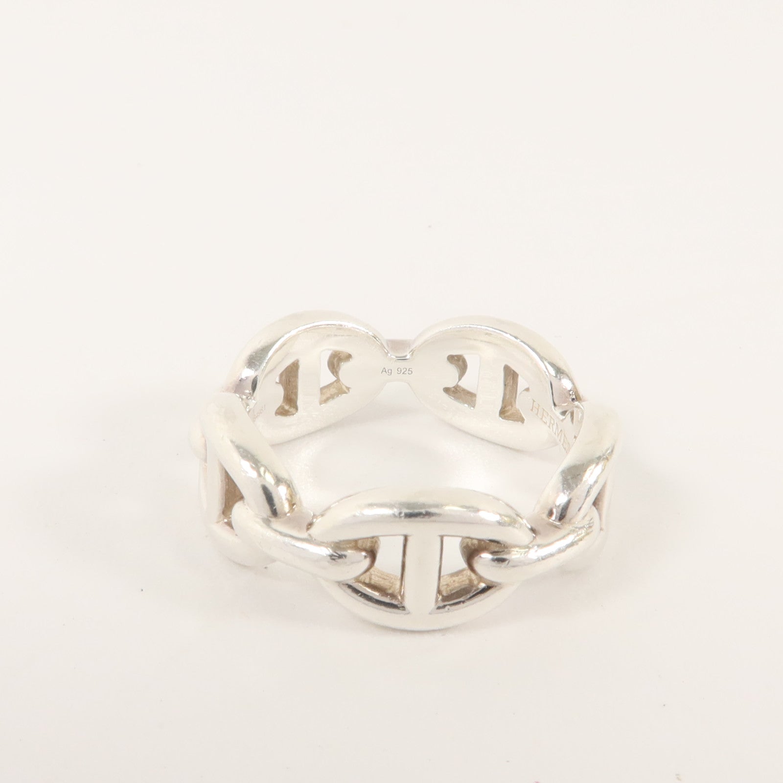 HERMES 925純銀Chaine D'Ancre Ring戒指