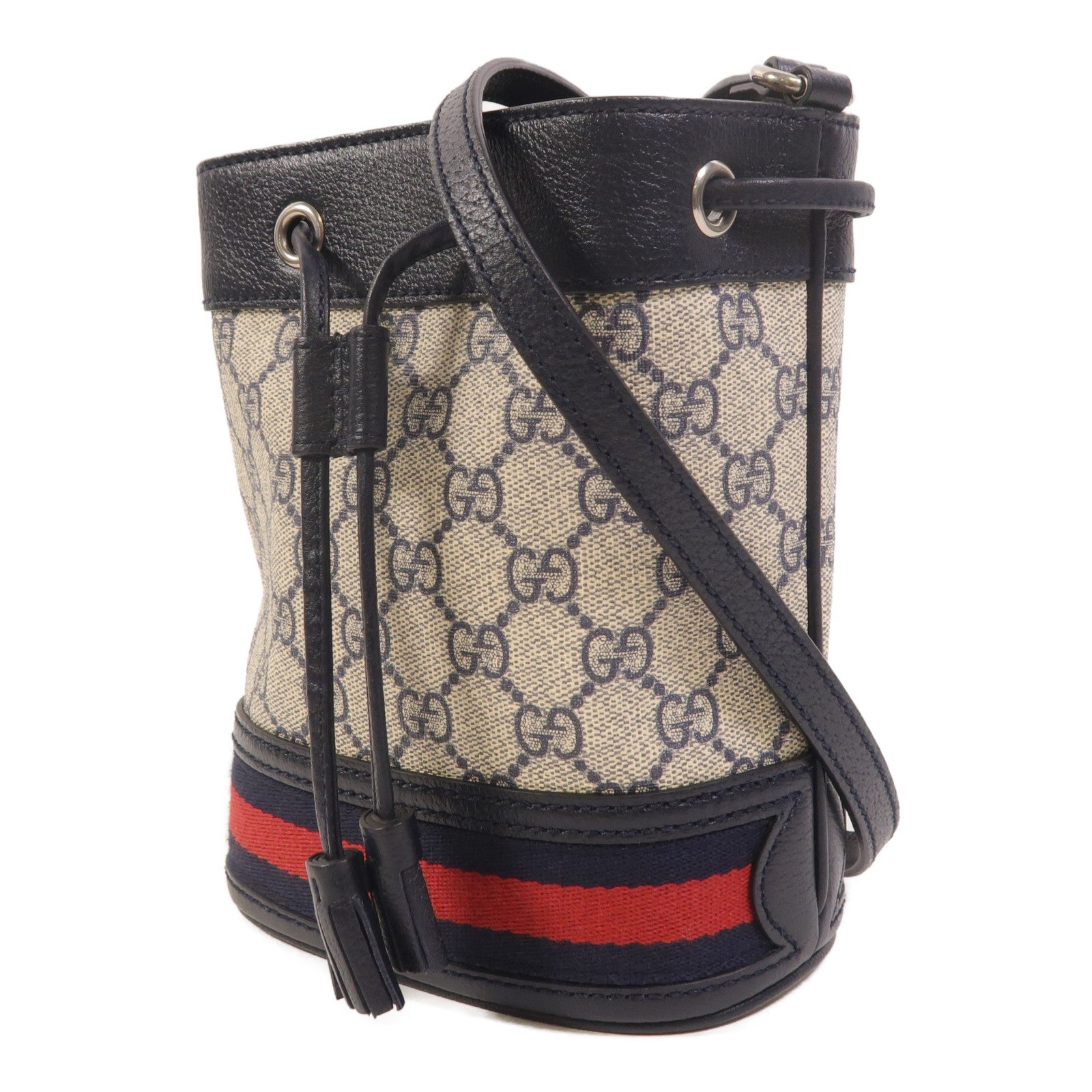 GUCCI 塗層帆布Ophidia GG Mini Bucket肩背袋