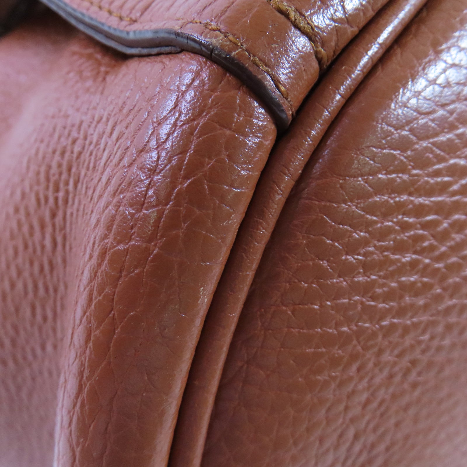 TOD'S 牛皮皮革2Way Shoulder Bag銀扣手挽肩背兩用袋啡色