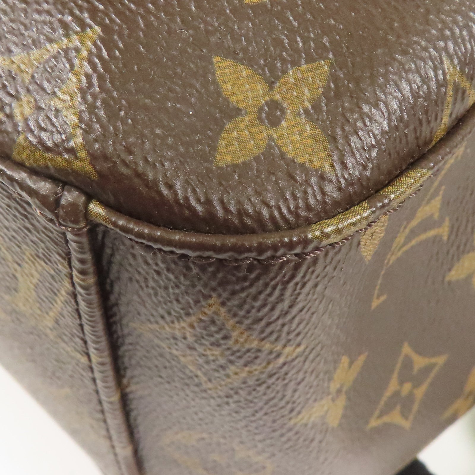 LOUIS VUITTON Monogram Macassar Josh Backpack銀扣背包