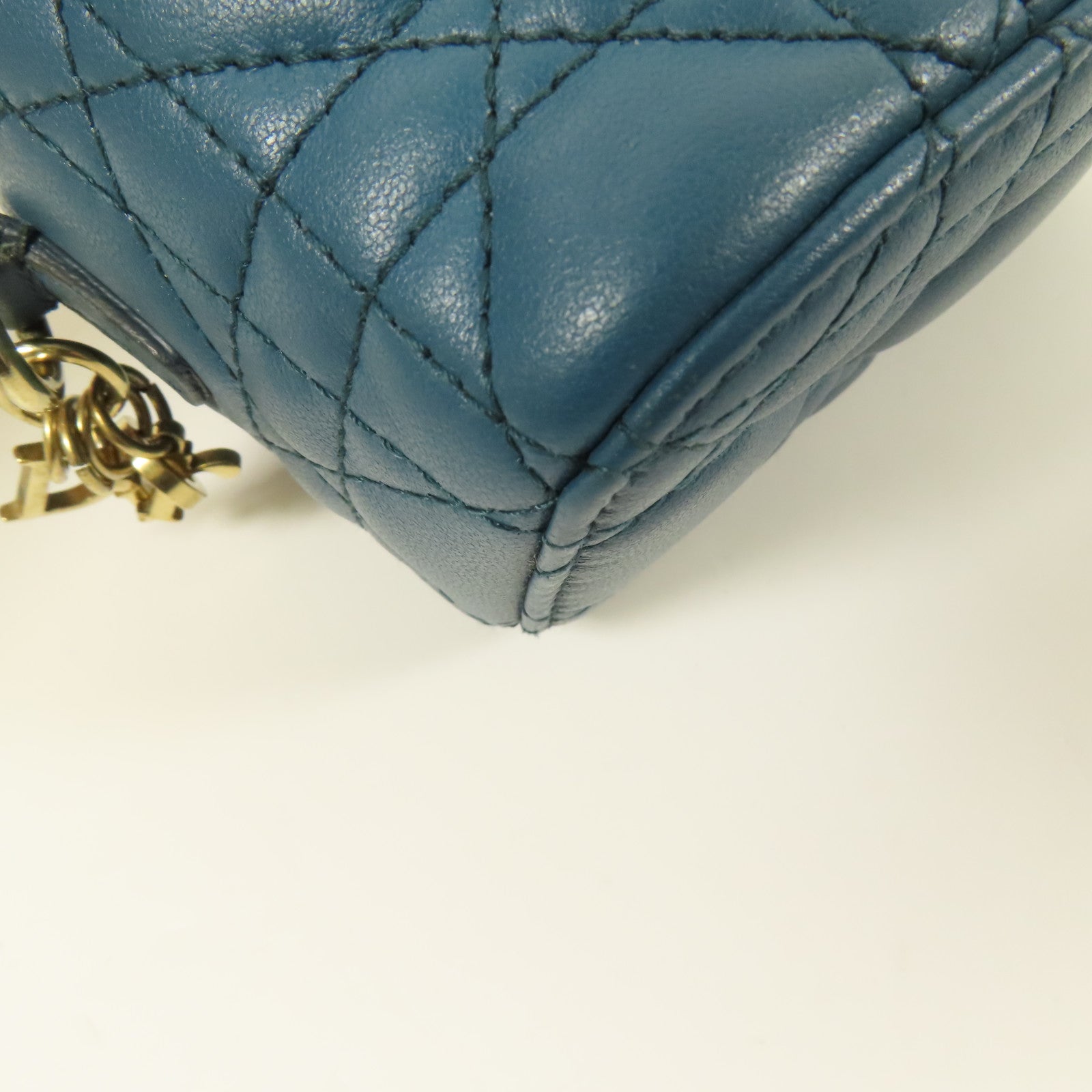 Dior 羊皮皮革Micro Vanity Case金扣手挽肩背兩用袋