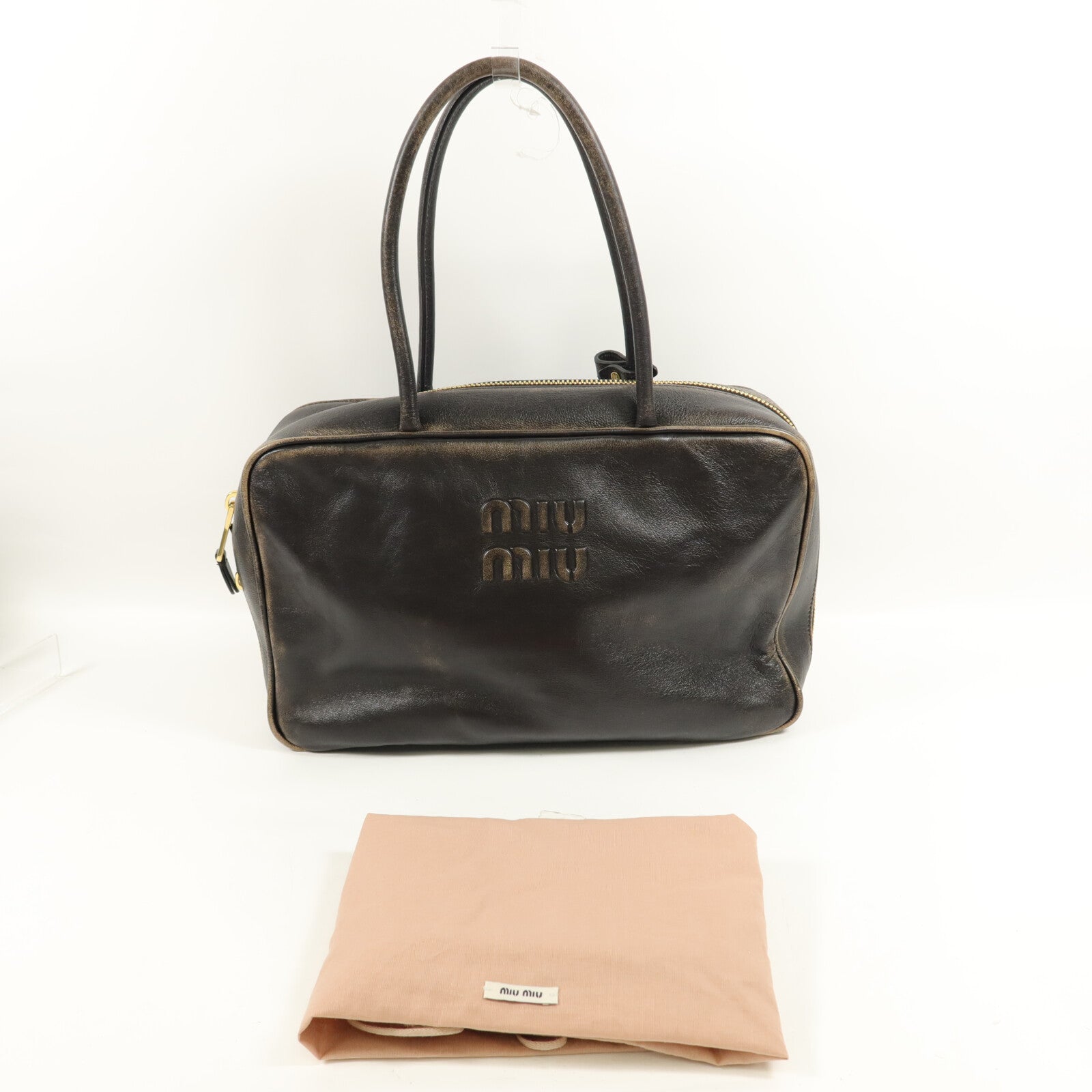 Miu Miu 羊皮皮革Beau Nappa肩背袋