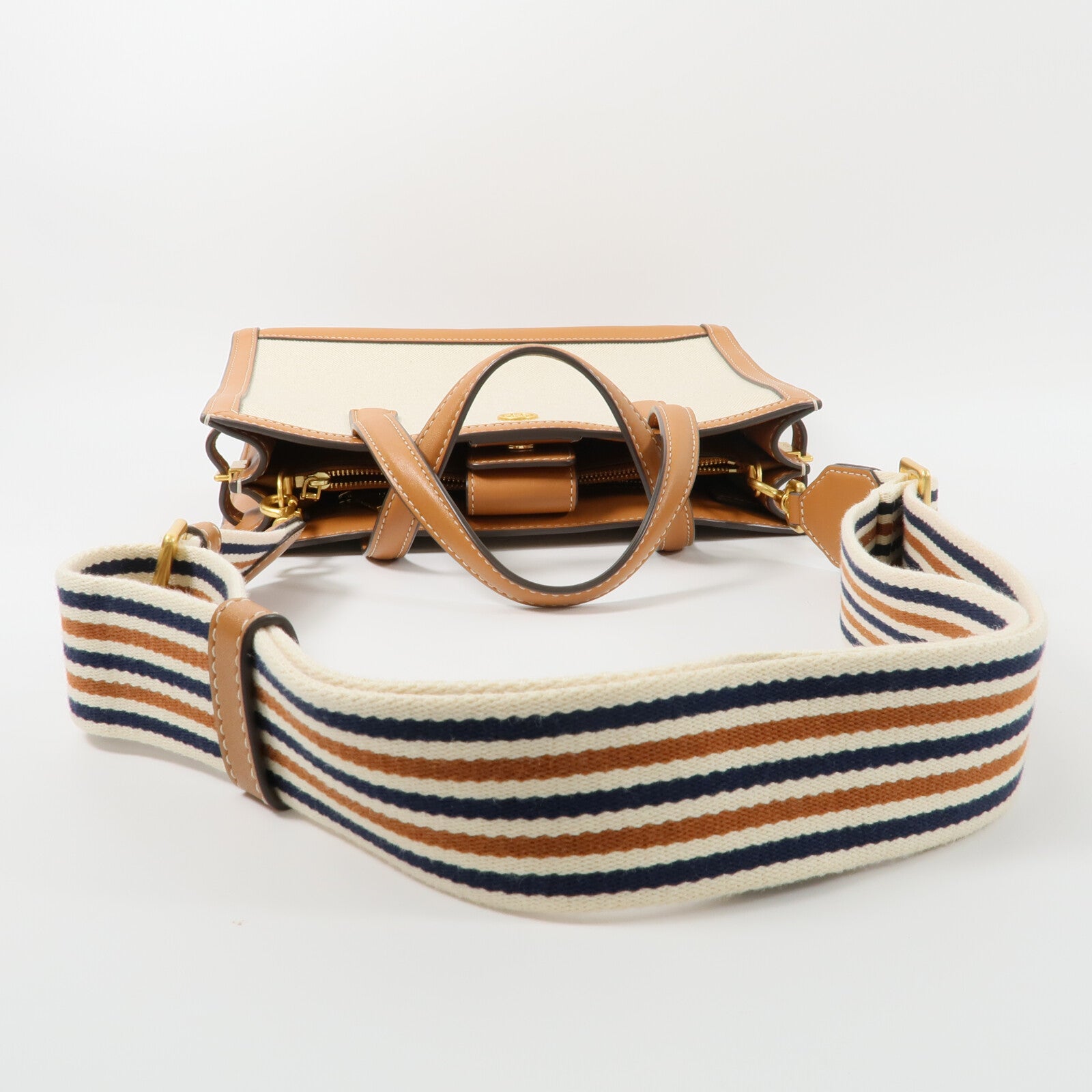 Tory Burch 帆布Walker手挽肩背兩用袋