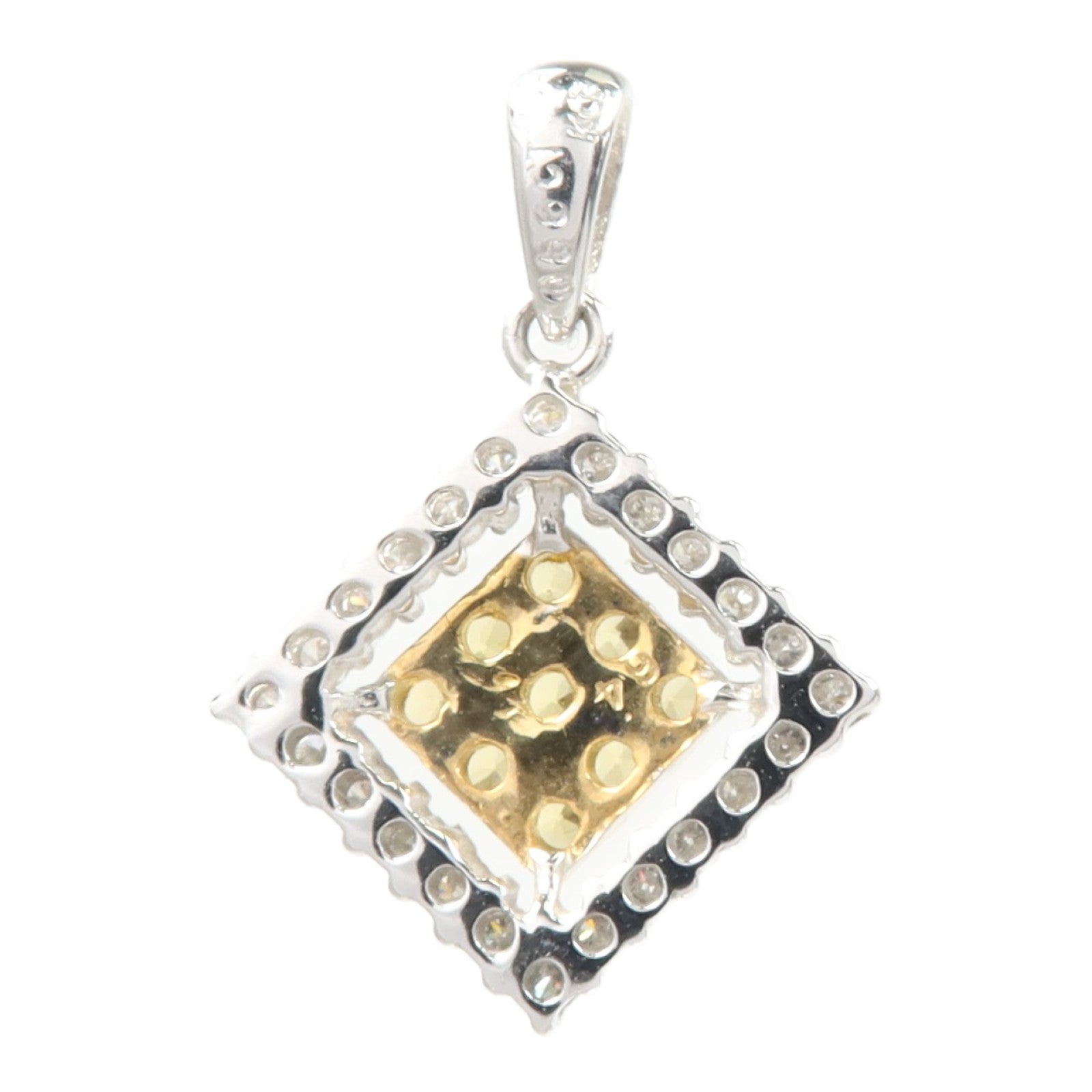 JEWELRY 18K黃金/白金Diamond Pendant Top鑽石吊墜