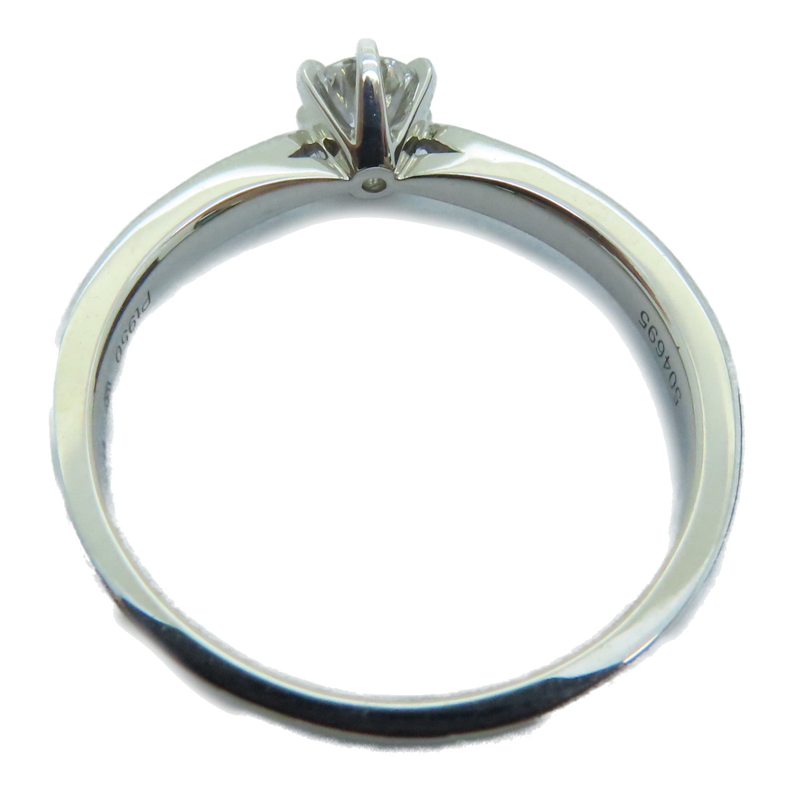 JEWELRY 【激減優惠】PT950鉑金Ring 0.22ct/0.10ct鑽石戒指US#5.5