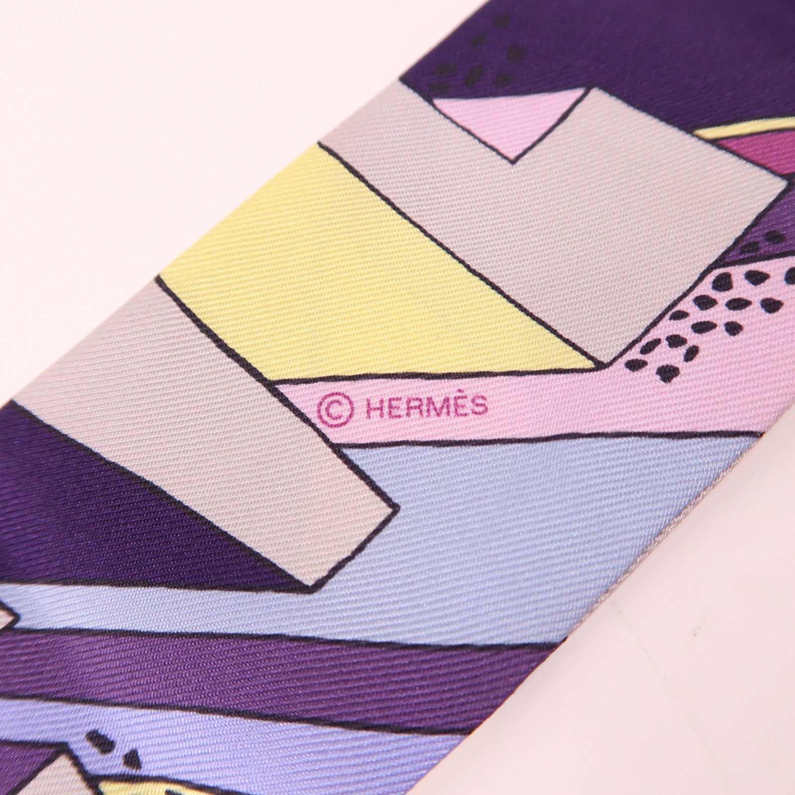 HERMES 絲質Twilly絲巾