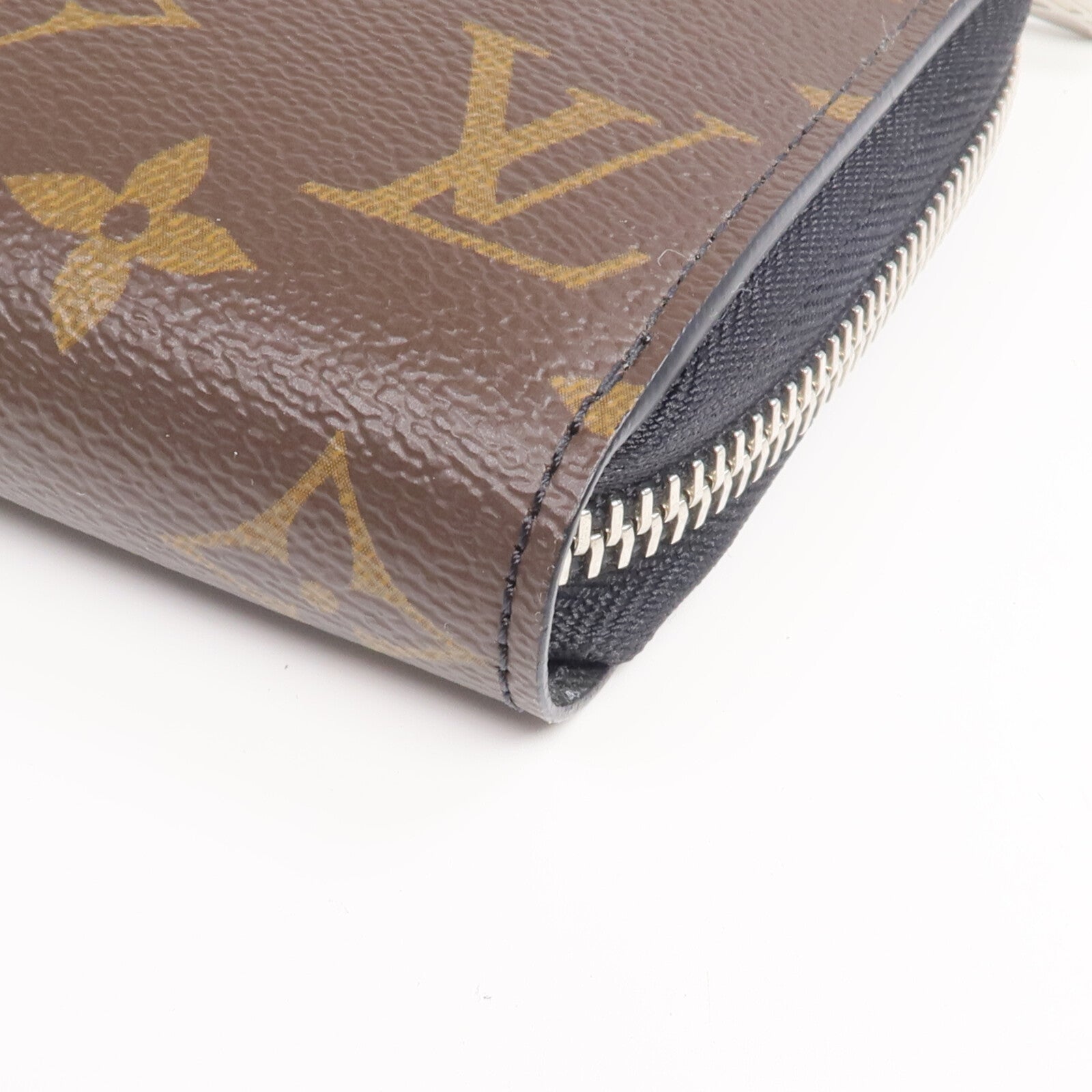 LOUIS VUITTON Monogram Macassar Zippy Dragonne銀扣長錢包