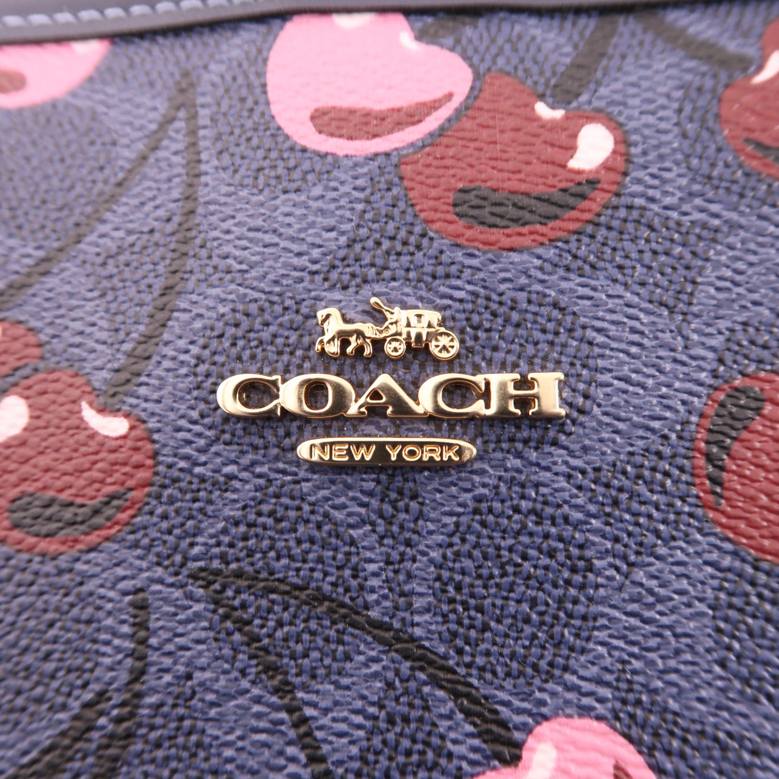 COACH 塗層帆布Tote Bag金扣手挽袋