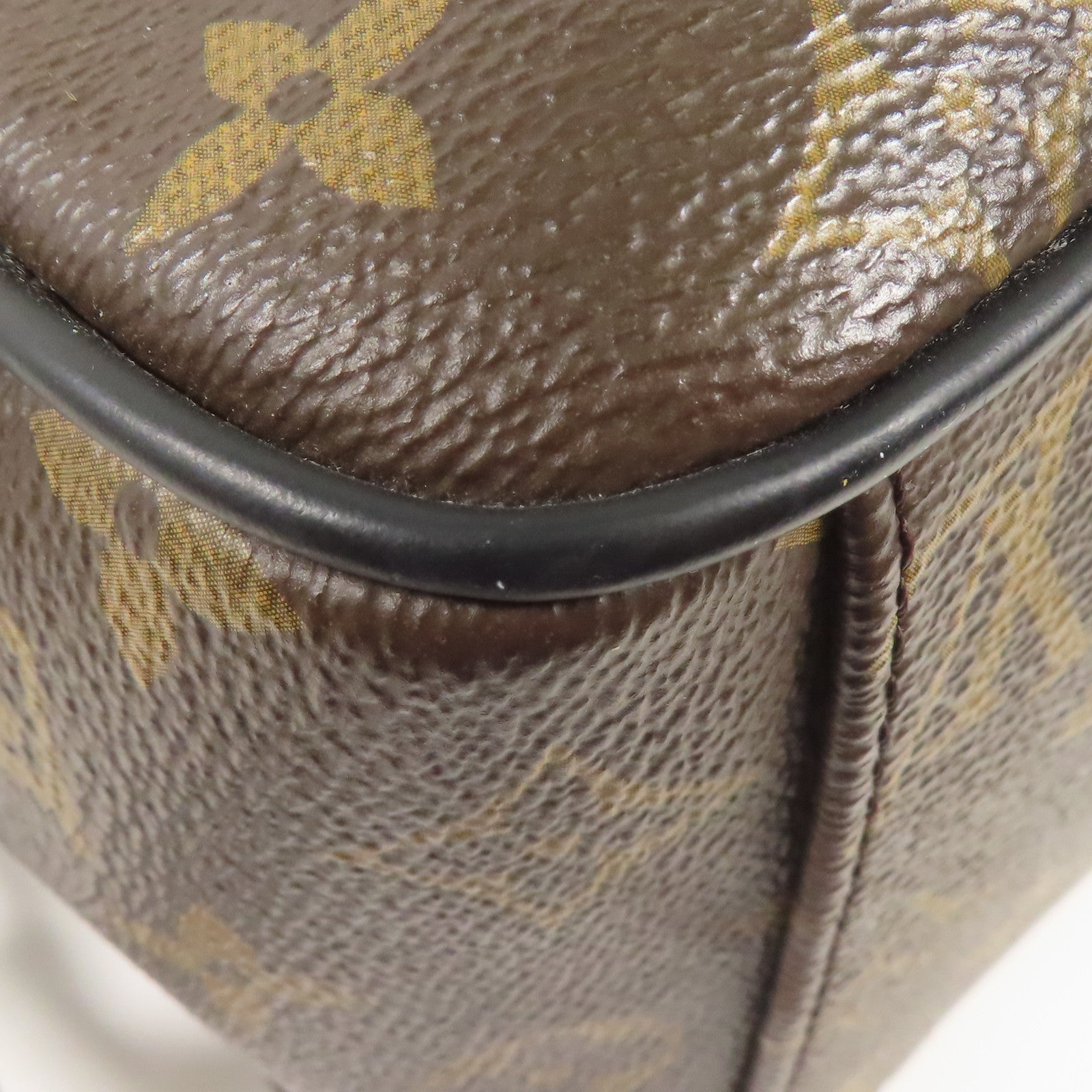 LOUIS VUITTON Monogram Macassar Josh Backpack銀扣背包