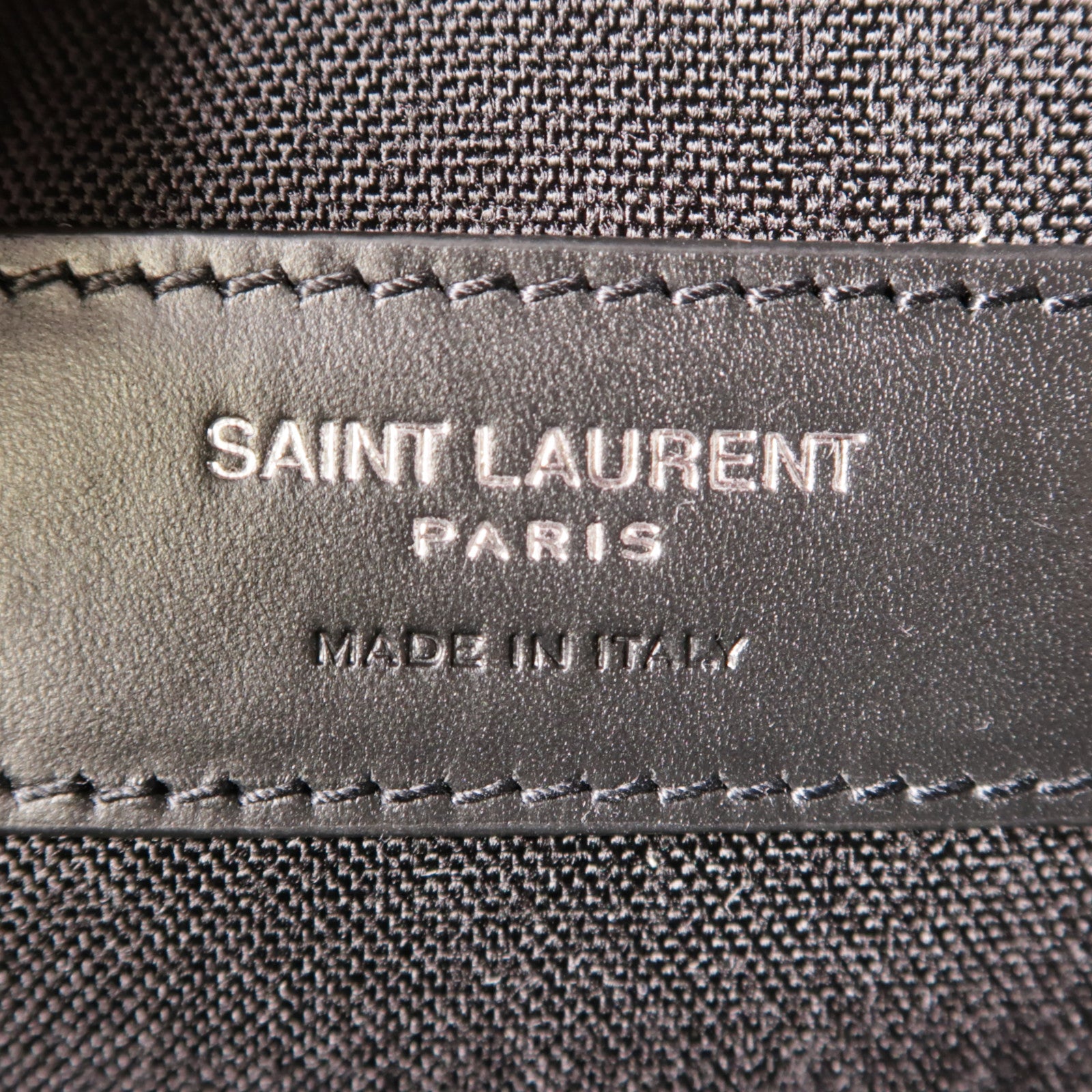 SAINT LAURENT 帆布City Backpack銀扣背包
