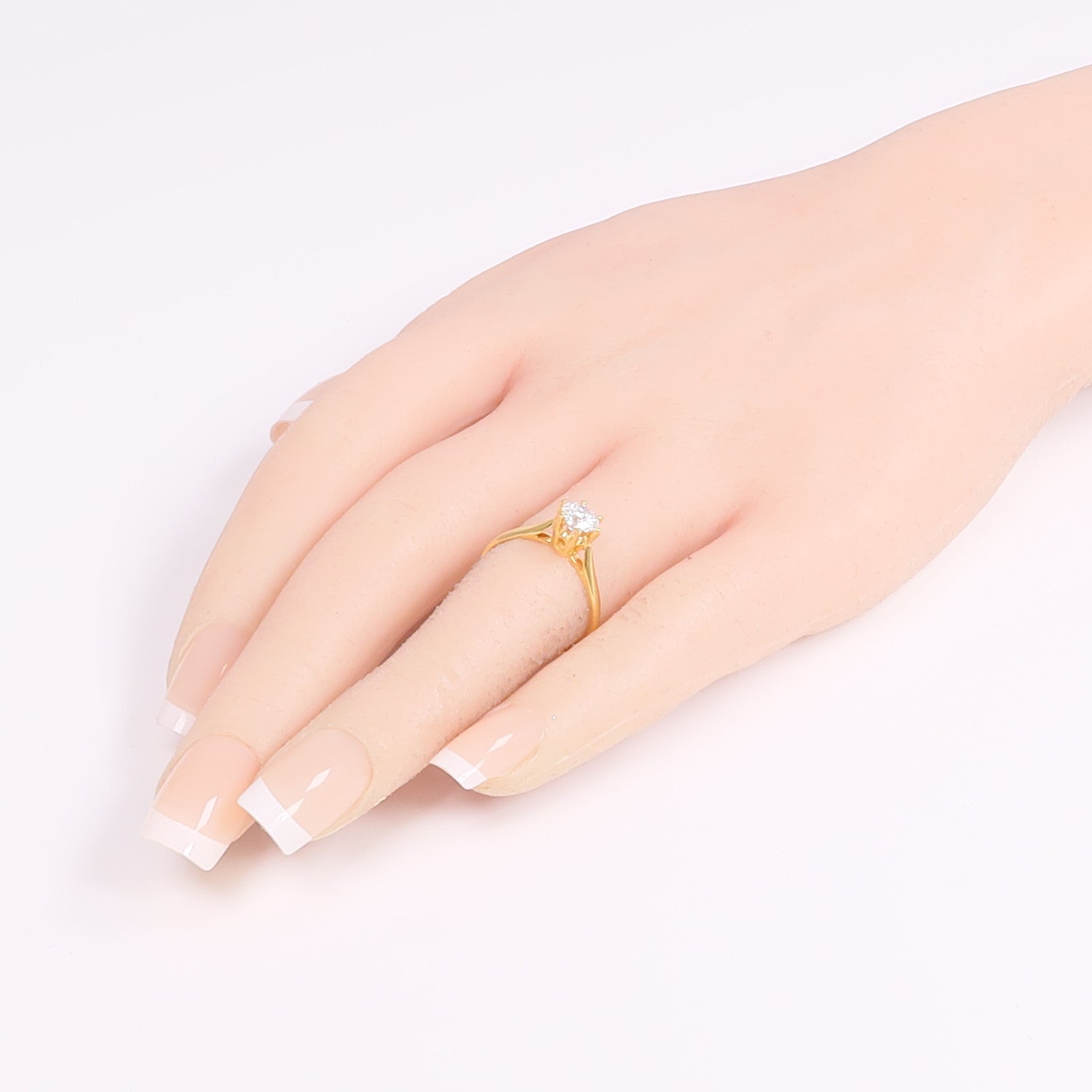 JEWELRY 14K黃金Diamond Ring鑽石戒指US#4.75