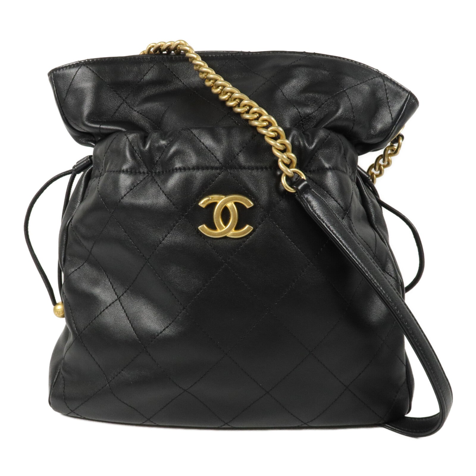 CHANEL 牛皮皮革Shoulder Bag鏈帶肩背袋