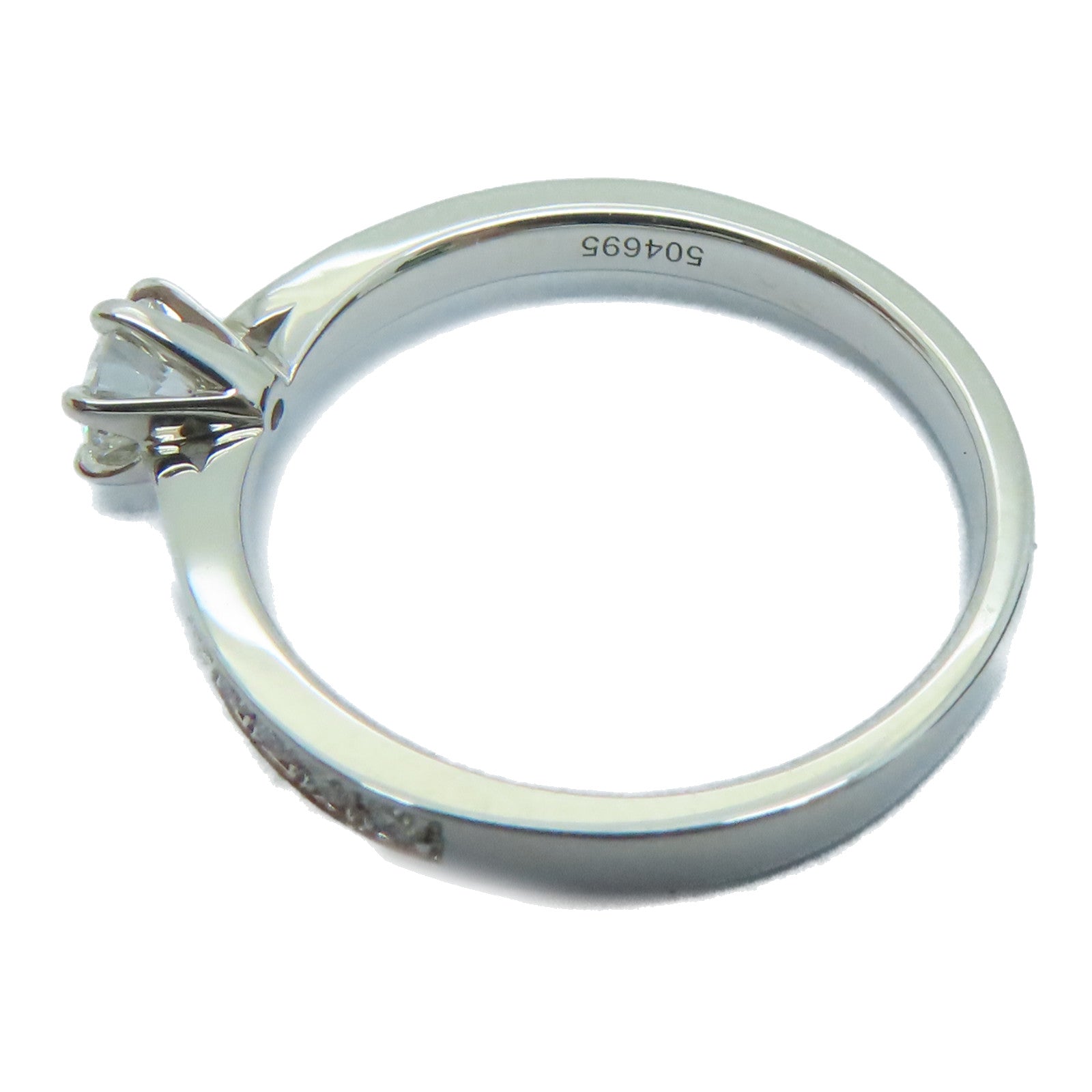 JEWELRY 【激減優惠】PT950鉑金Ring 0.22ct/0.10ct鑽石戒指US#5.5