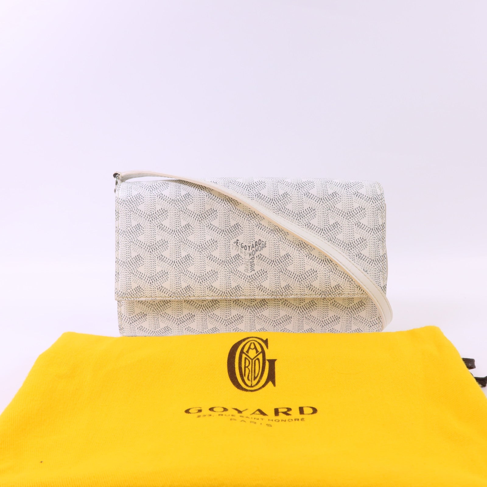 GOYARD 塗層帆布Varenne Continental Wallet銀扣肩背袋