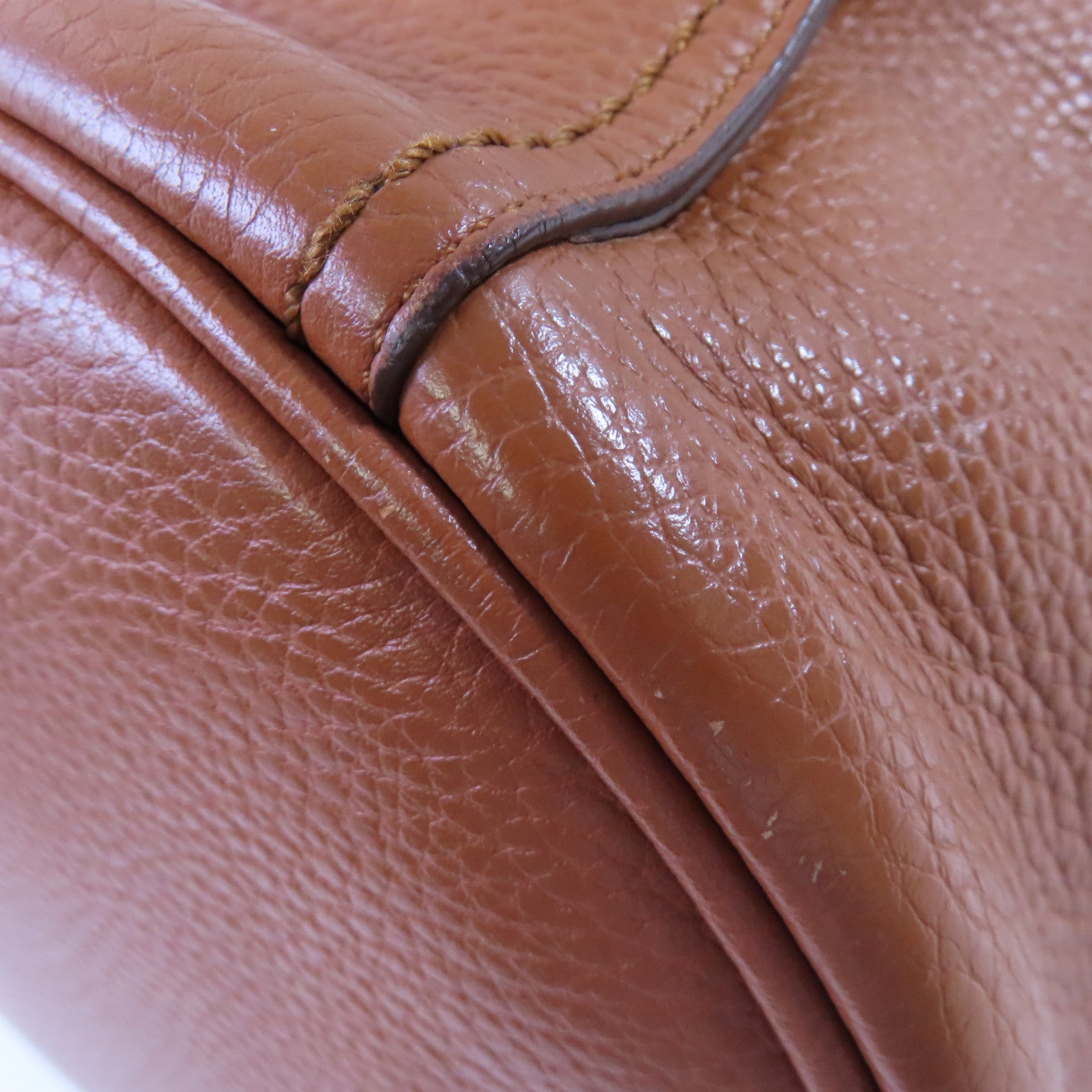 TOD'S 牛皮皮革2Way Shoulder Bag銀扣手挽肩背兩用袋啡色