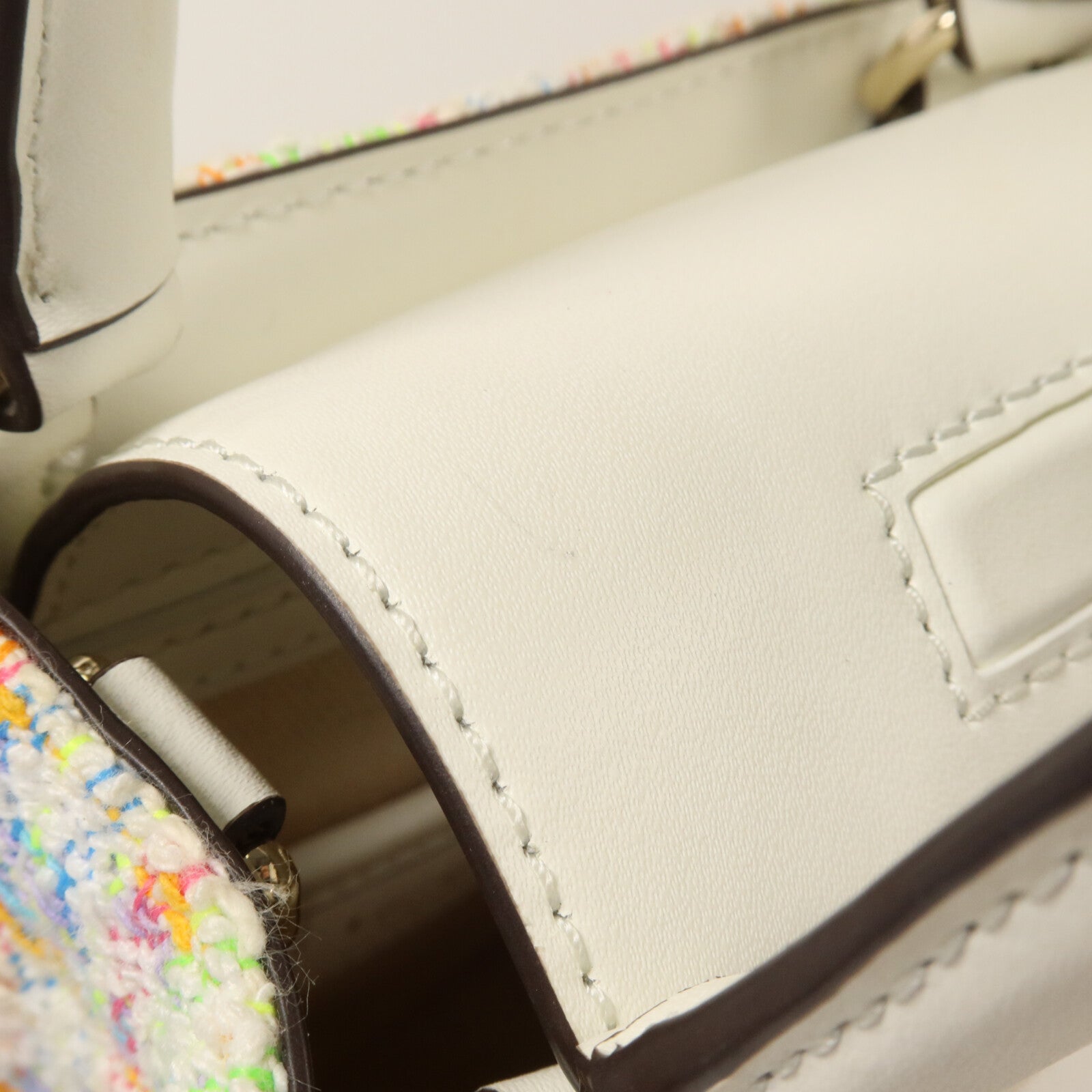Kate Spade Tweed/牛皮皮革Manhattan Mini Tote手挽肩背兩用袋