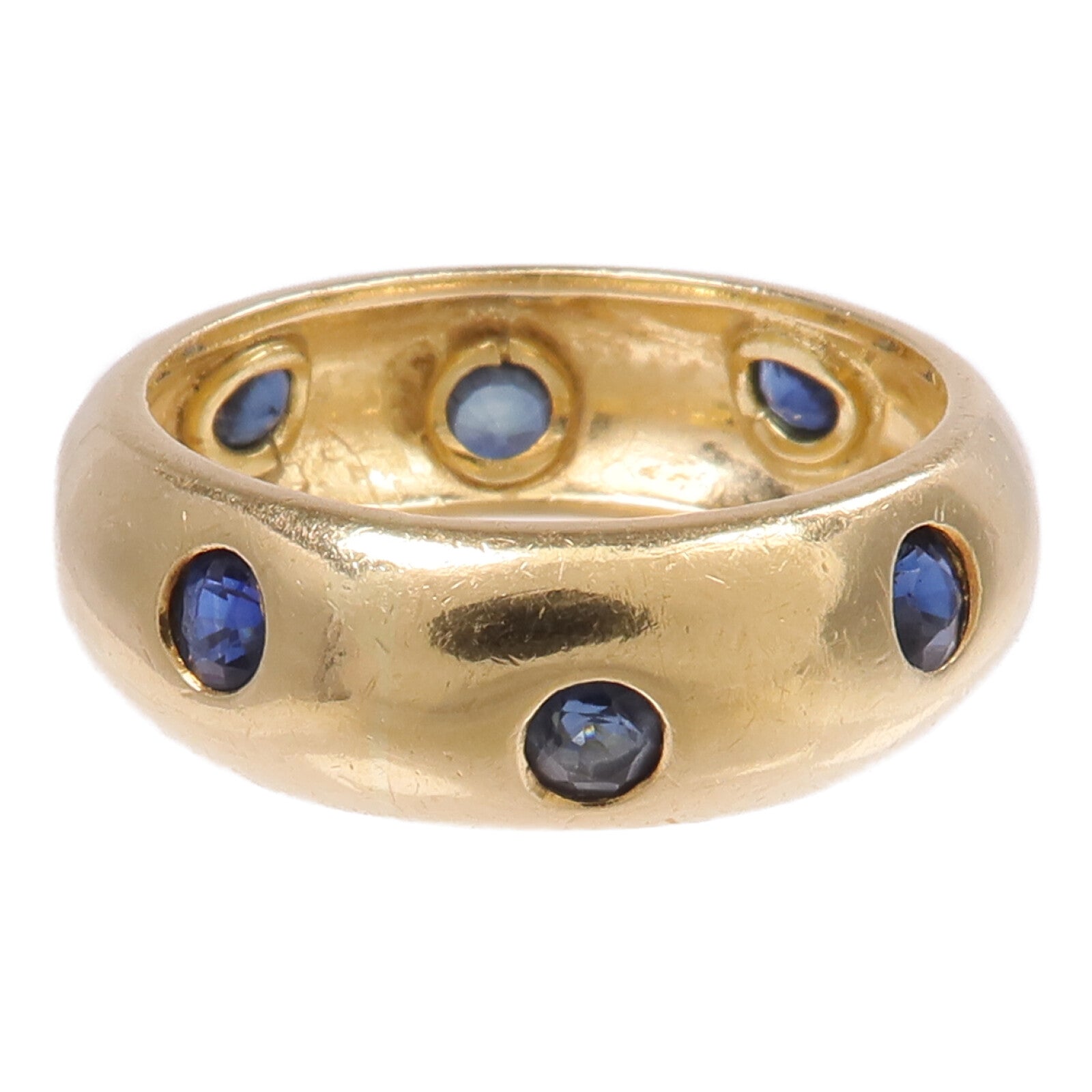 JEWELRY 【激減優惠】18K黃金Sapphire Ring藍寶石戒指US#6.25