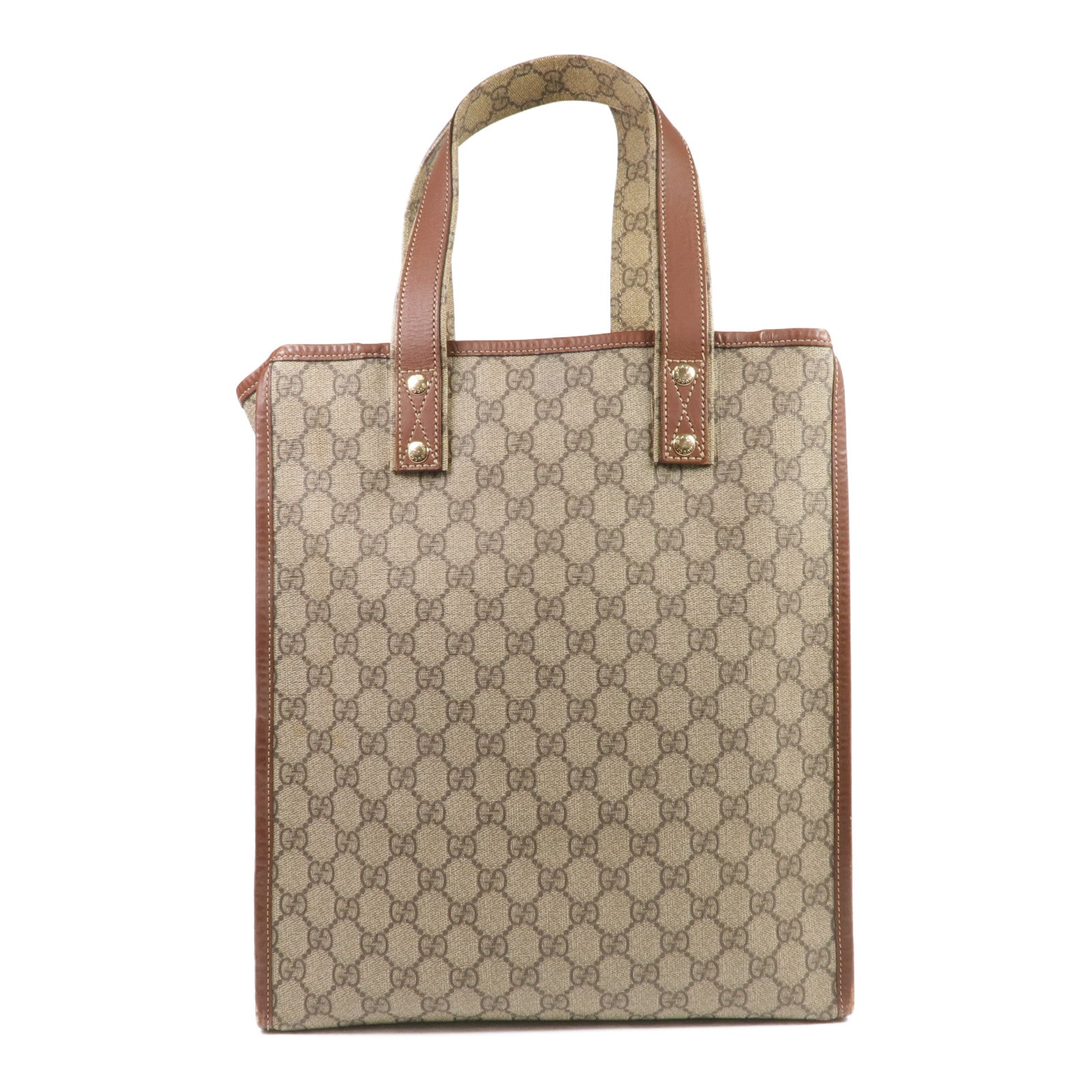 GUCCI 塗層帆布Tote Bag金扣手挽袋