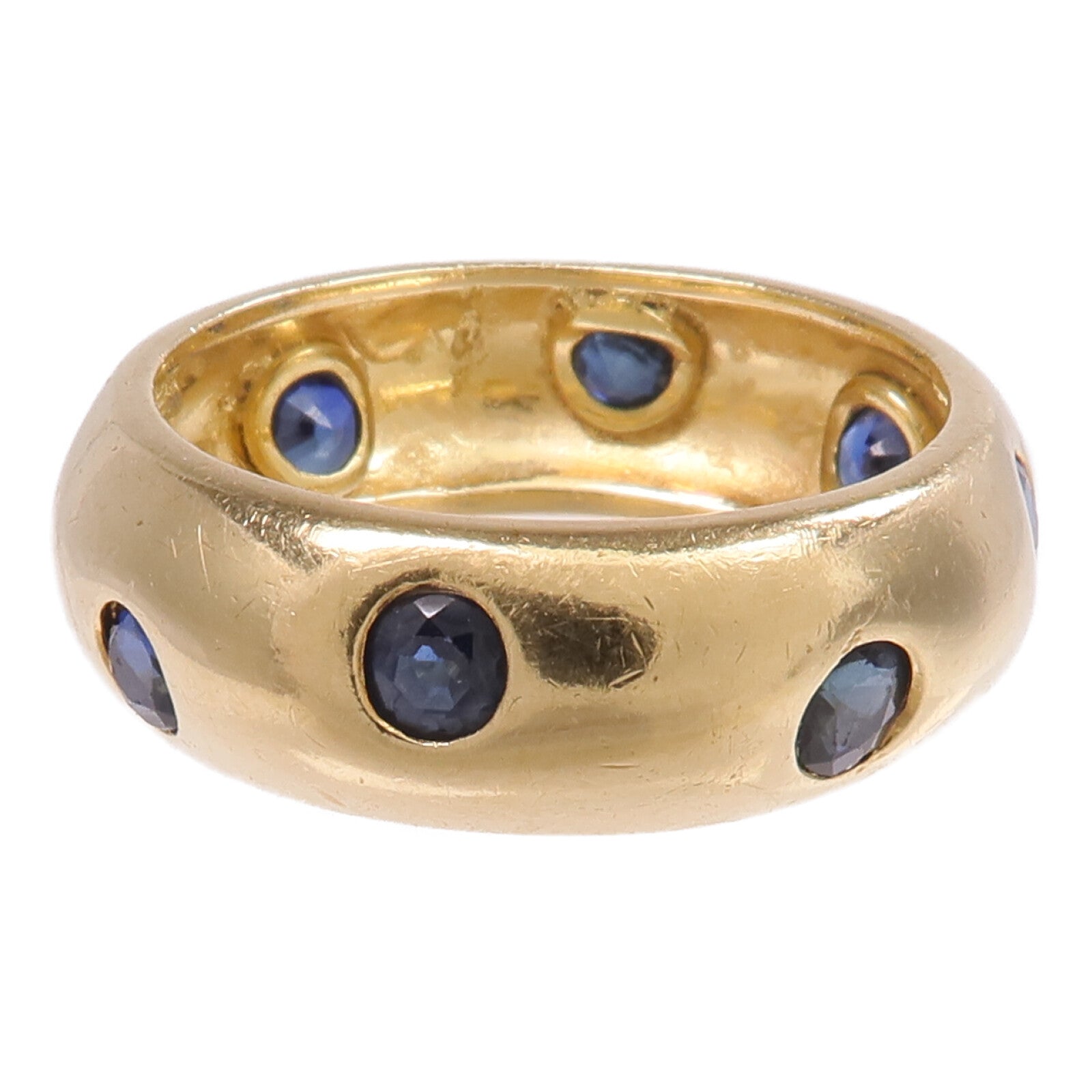 JEWELRY 【激減優惠】18K黃金Sapphire Ring藍寶石戒指US#6.25