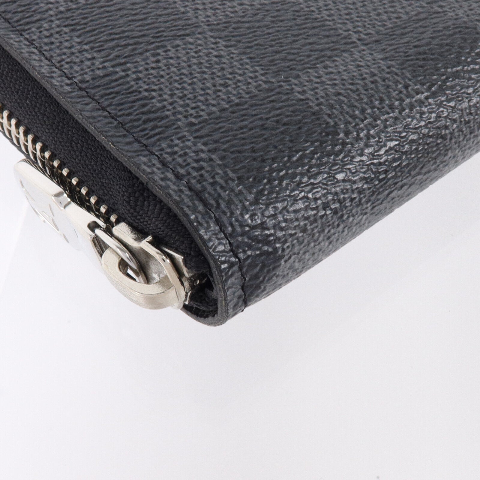 LOUIS VUITTON Damier Graphite Zippy Wallet Horizontal銀扣長錢包