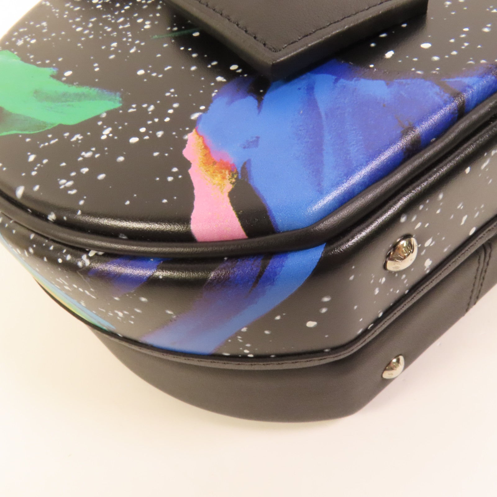 LOUIS VUITTON 牛皮皮革Petite Boite Chapeau銀扣手挽肩背兩用袋