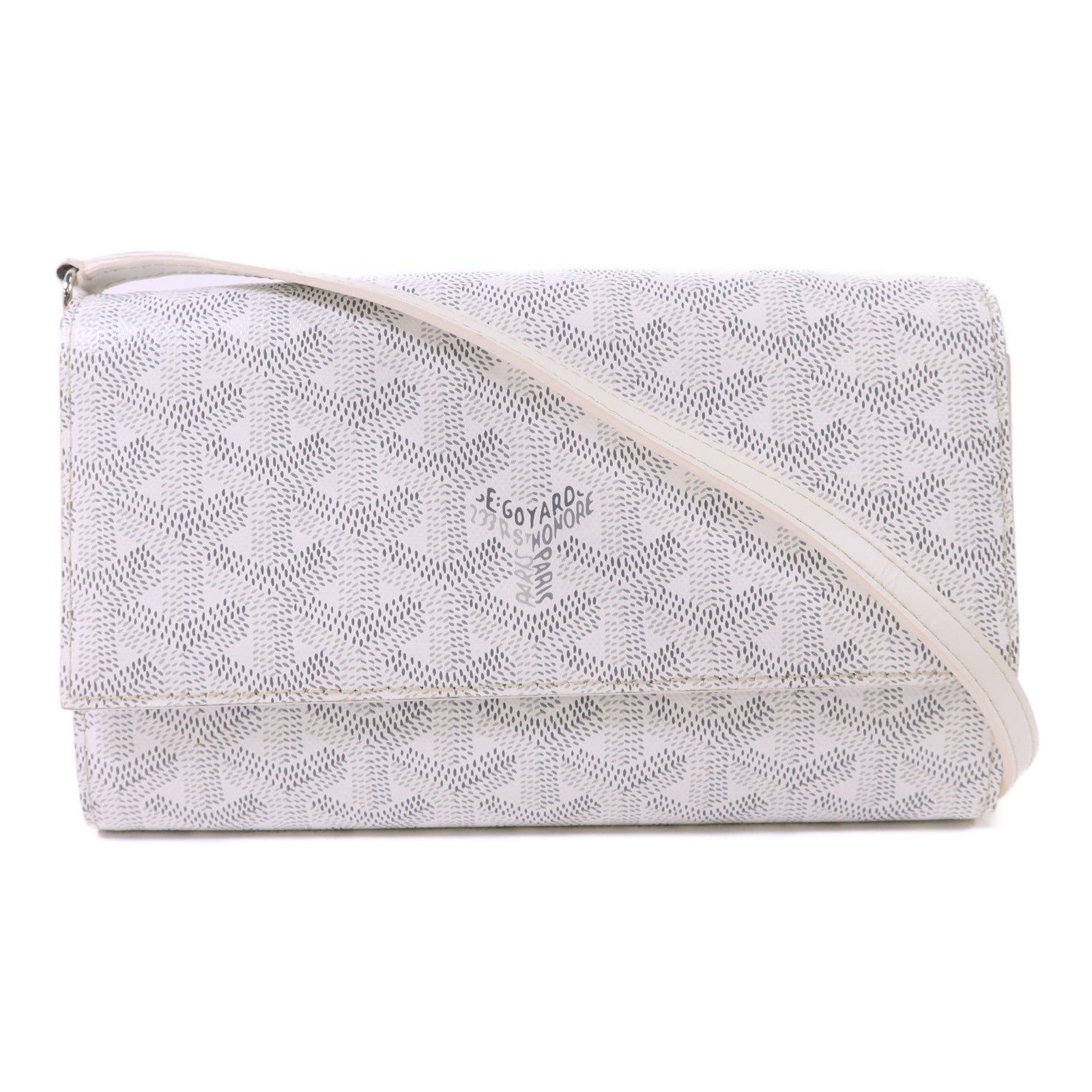 GOYARD 塗層帆布Varenne Continental Wallet銀扣肩背袋