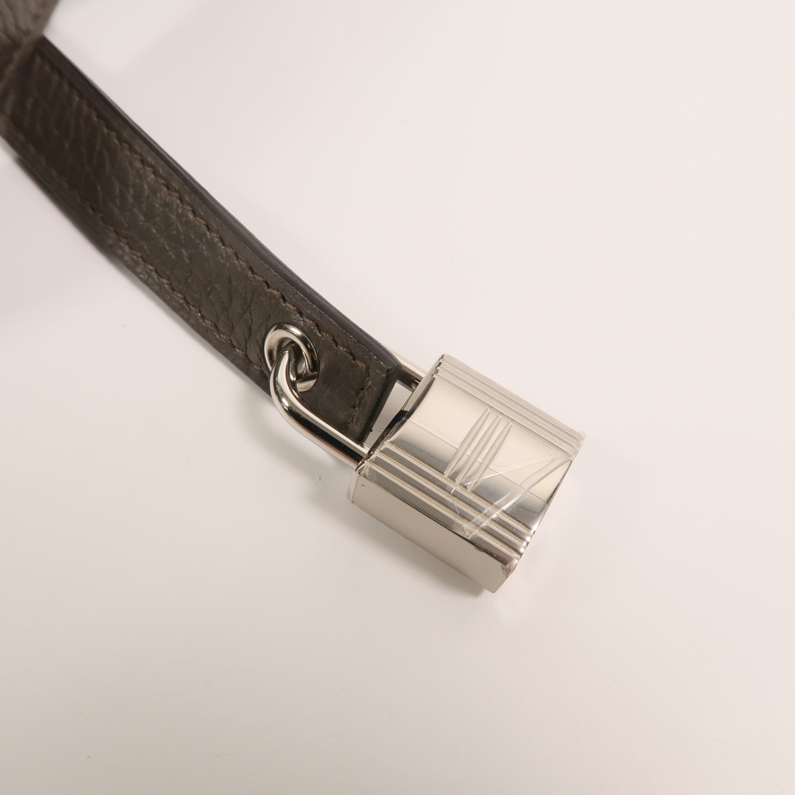 HERMES Clemence皮革Picotin MM肩背袋Etain