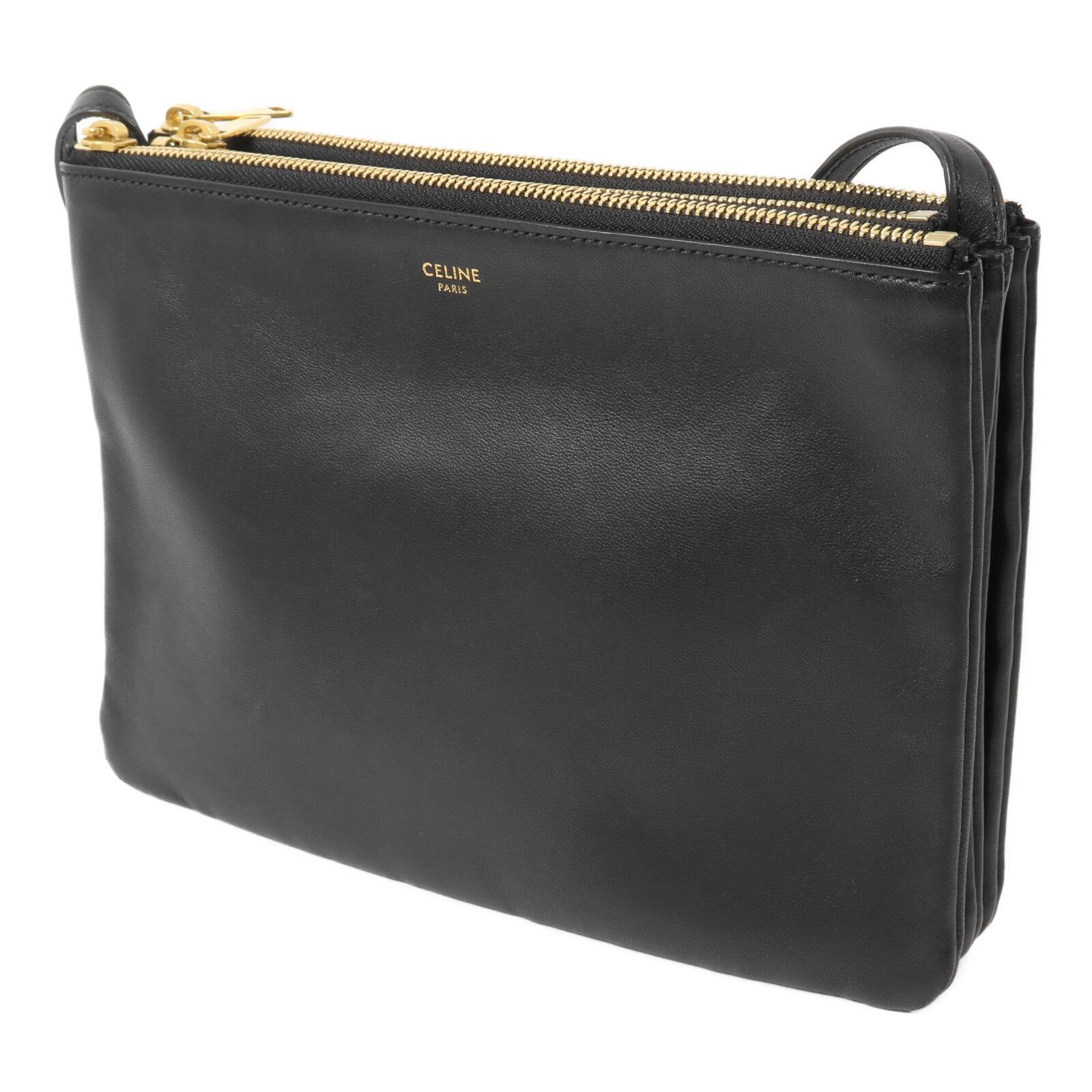 CELINE 牛皮皮革Trio手挽袋