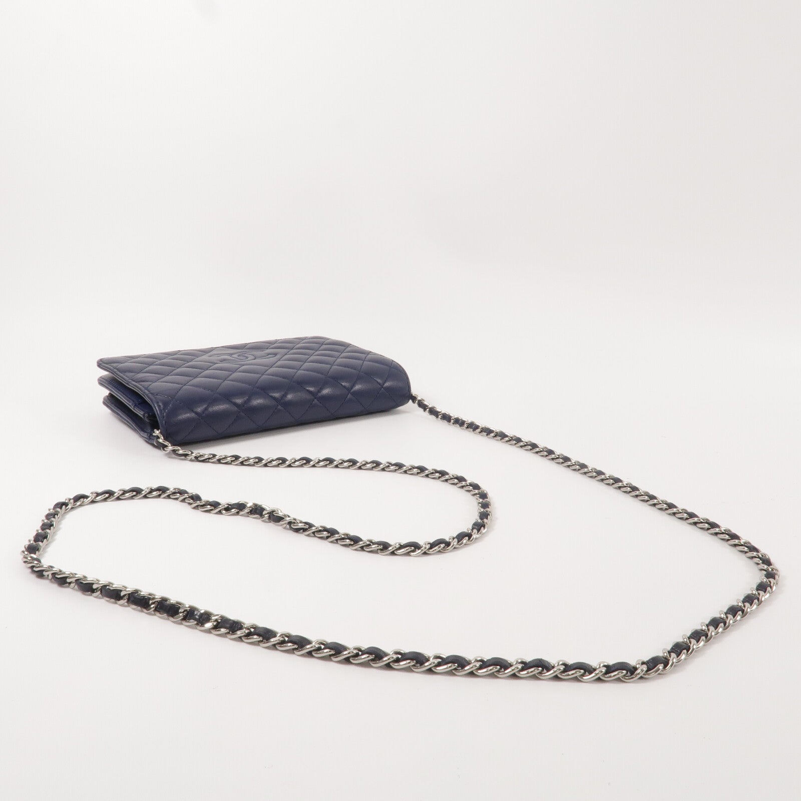 CHANEL 羊皮皮革WOC Wallet On Chain鏈帶肩背袋