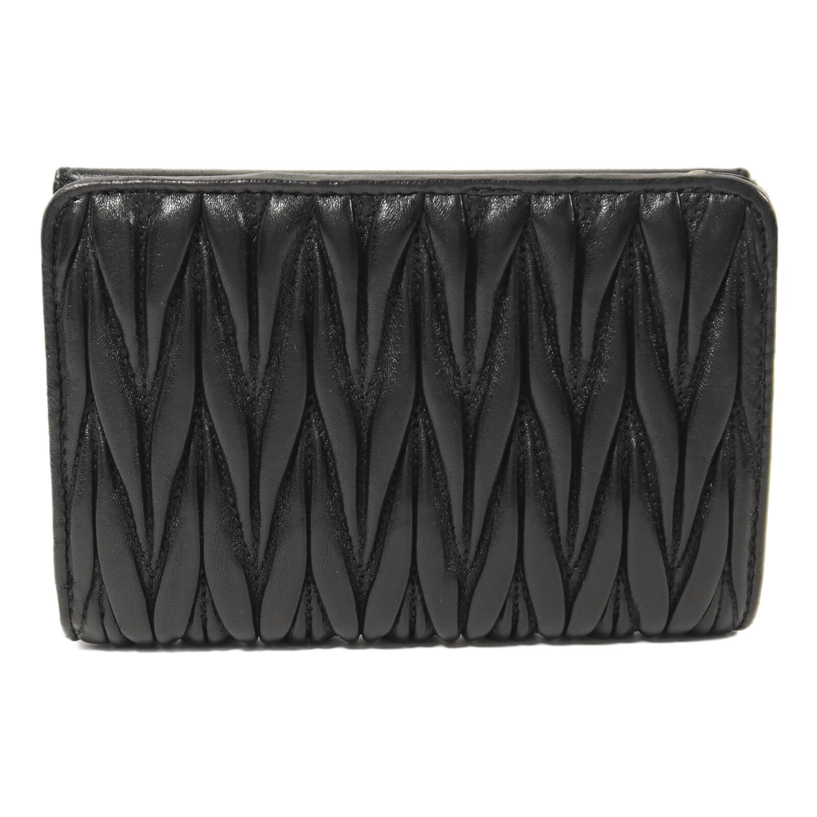 Miu Miu 羊皮皮革Wallet金扣錢包