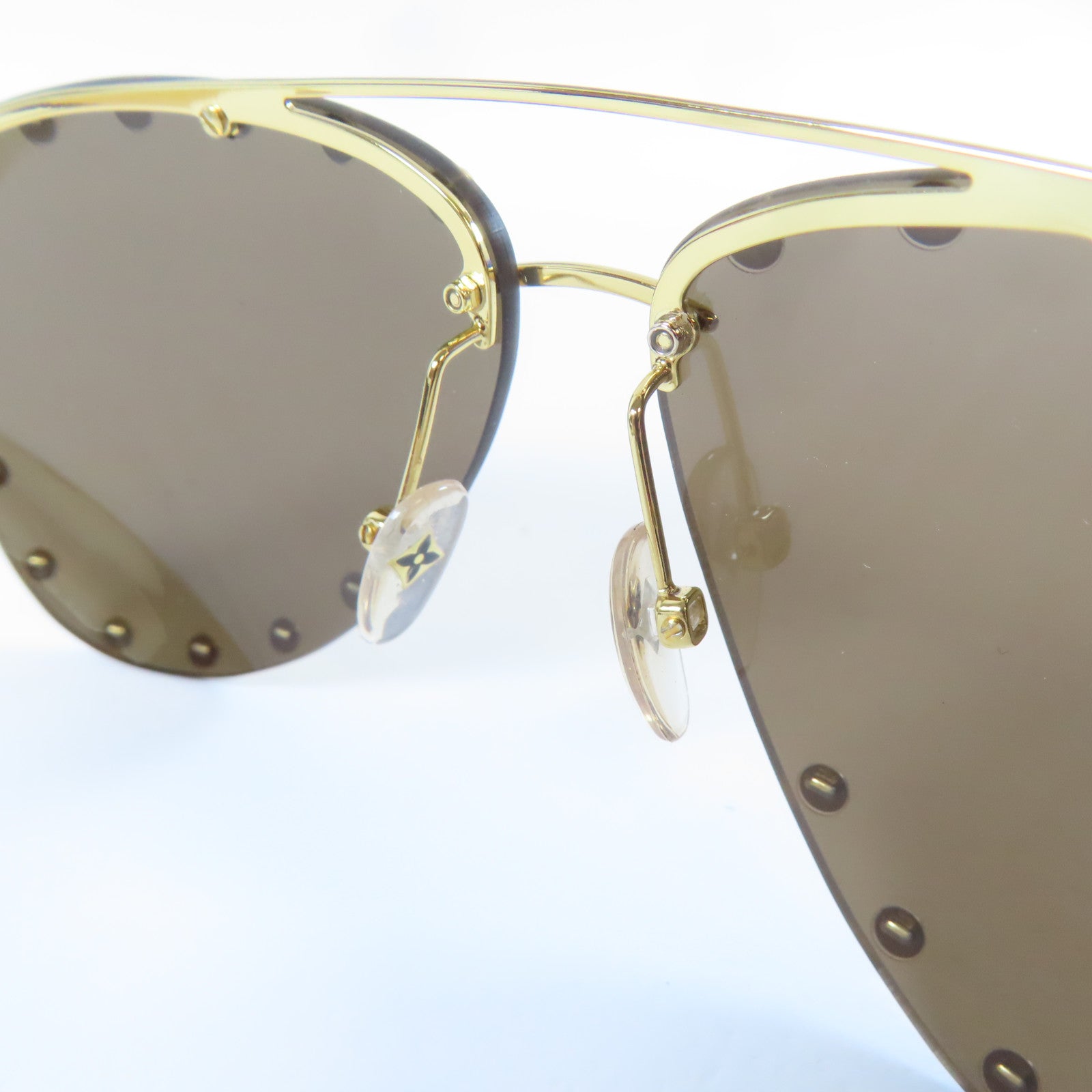LOUIS VUITTON 金屬The Party Aviator Sunglasses太陽眼鏡金色/紅色