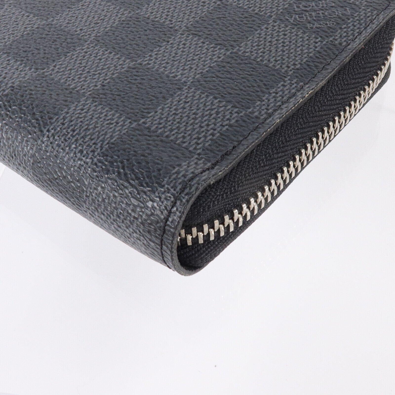 LOUIS VUITTON Damier Graphite Zippy Wallet Horizontal銀扣長錢包