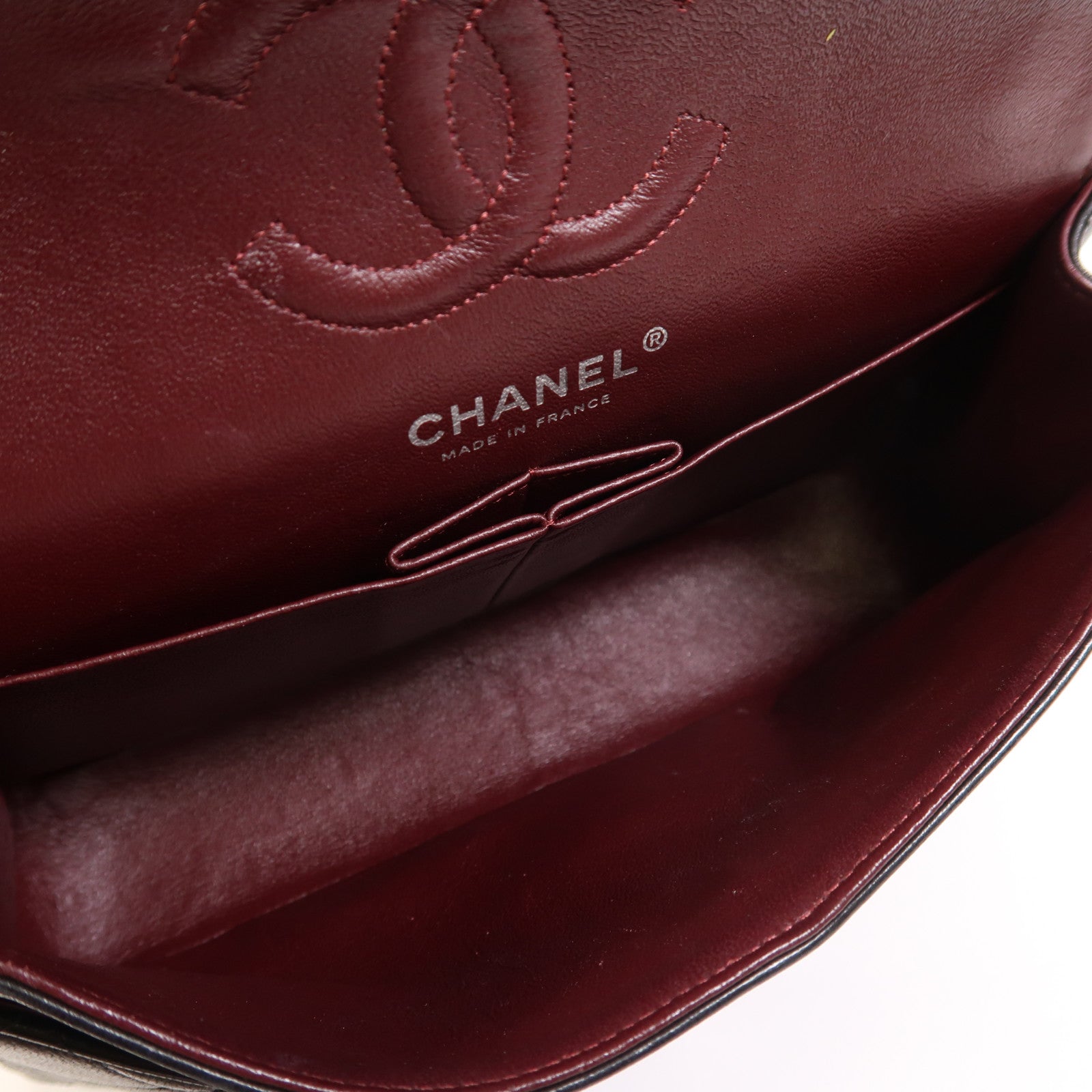 CHANEL 羊皮皮革Classic 23銀扣鏈帶肩背袋