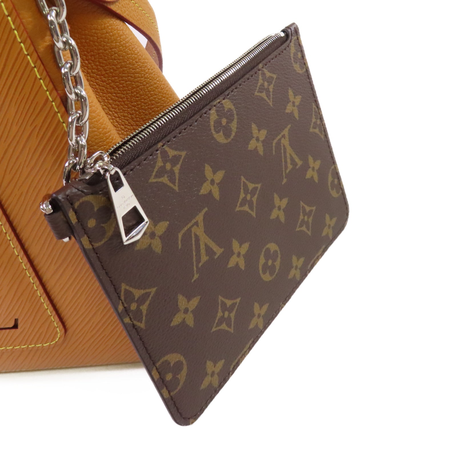 LOUIS VUITTON Epi Marelle Tote MM 2Way Shoulder Bag銀扣手挽肩背兩用袋啡色