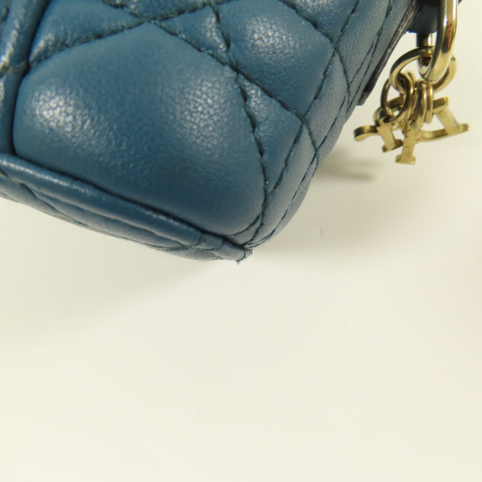 Dior 羊皮皮革Micro Vanity Case金扣手挽肩背兩用袋